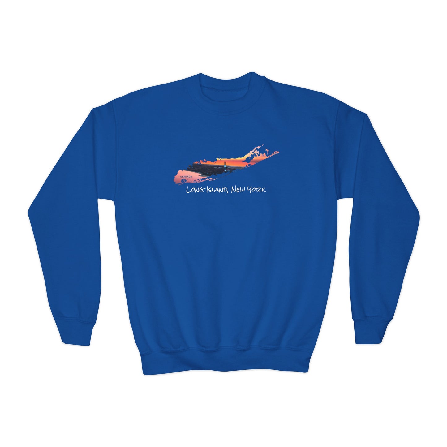 Youth Crewneck Sweatshirt - Fire Island Lighthouse