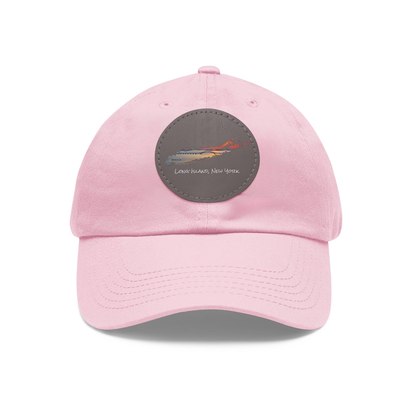 Hat with Round Leather Patch - Great South Bay Bridge