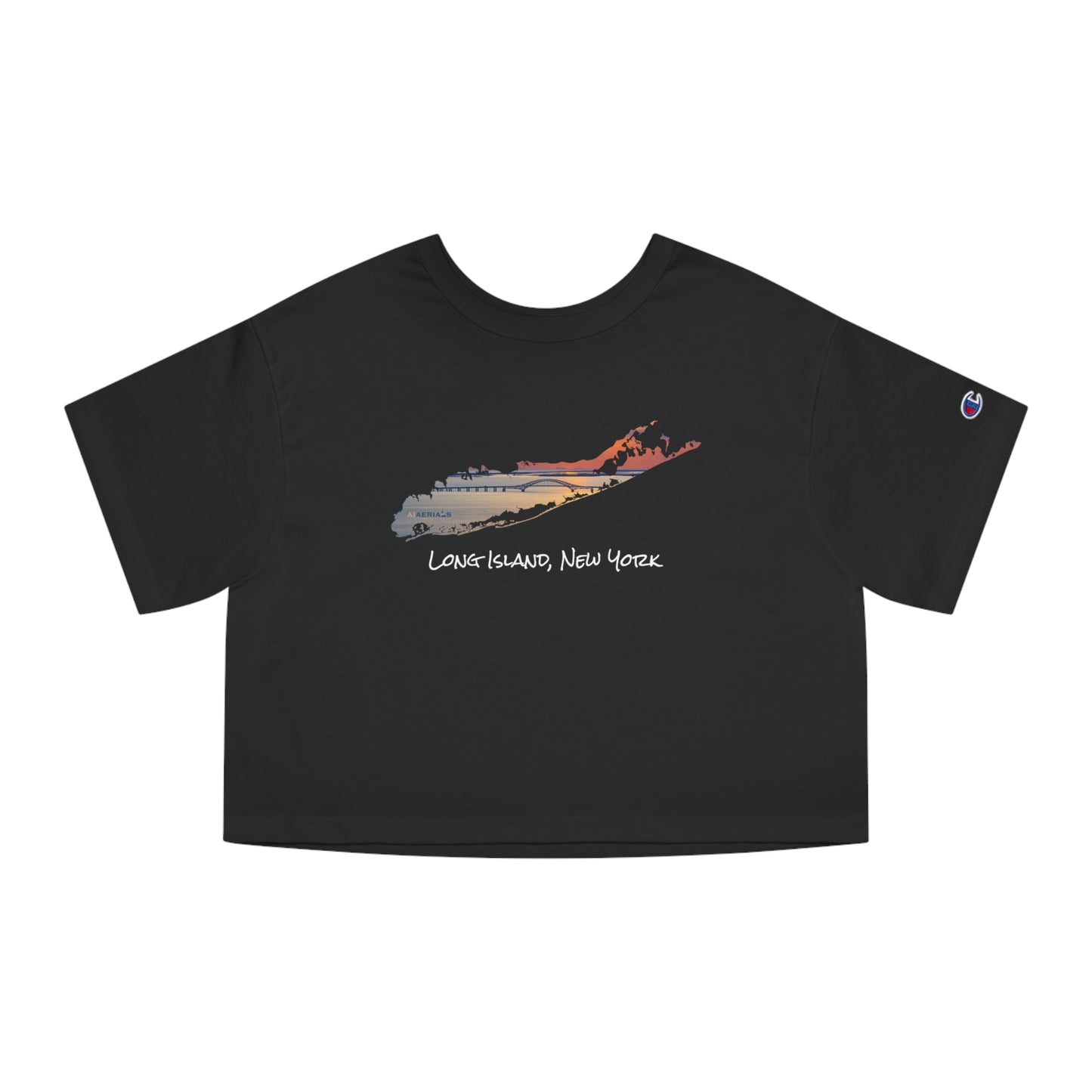 Champion Women's Heritage Cropped T-Shirt - Great South Bay Bridge