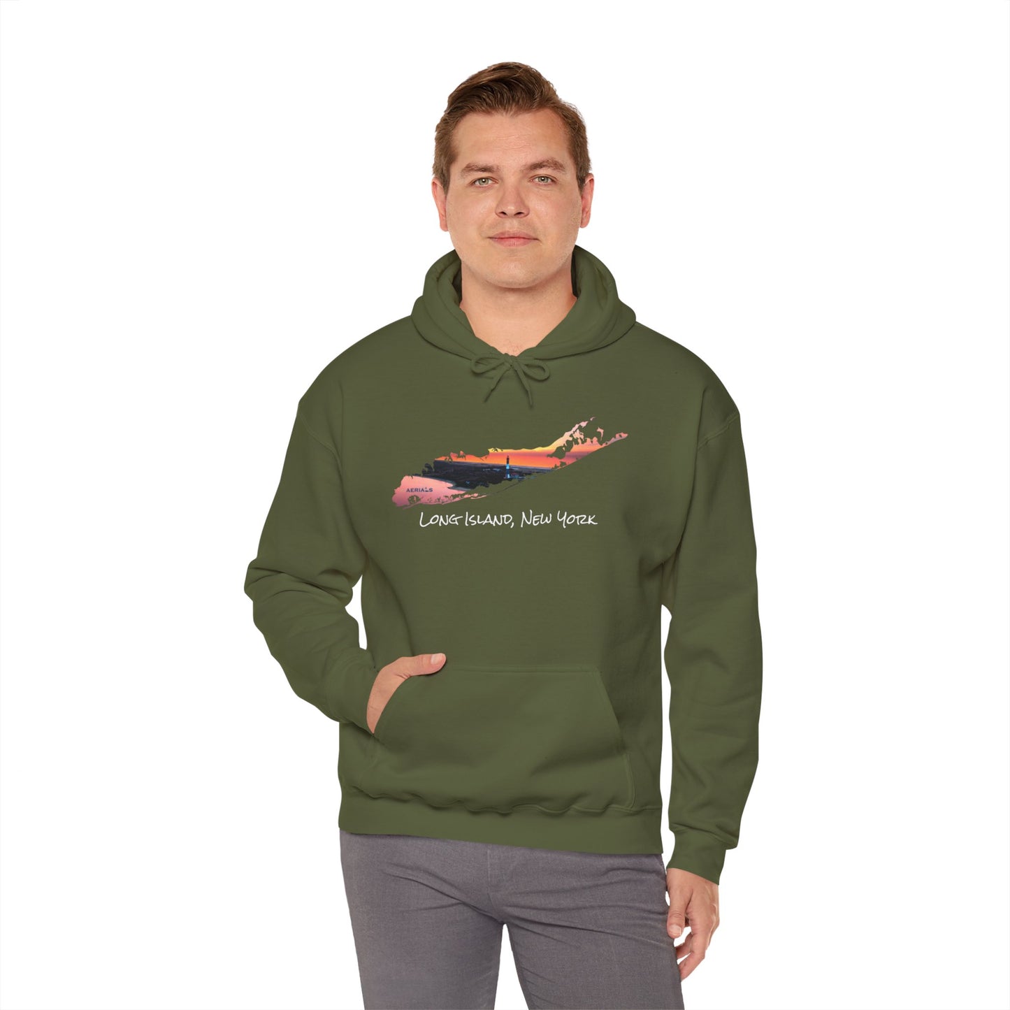 Unisex Hooded Sweatshirt - Fire Island Lighthouse