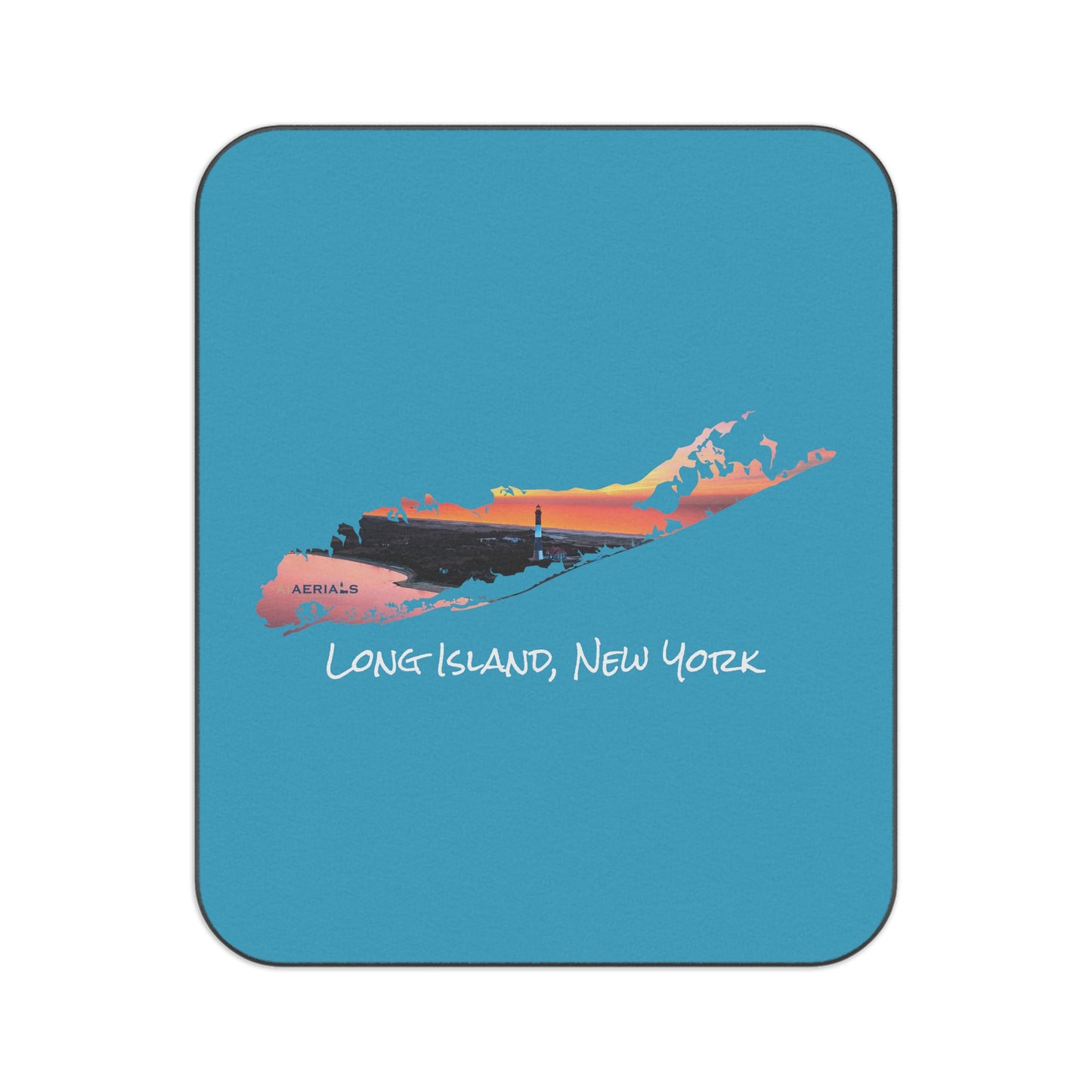 Picnic Blanket Light Blue - Fire Island Lighthouse