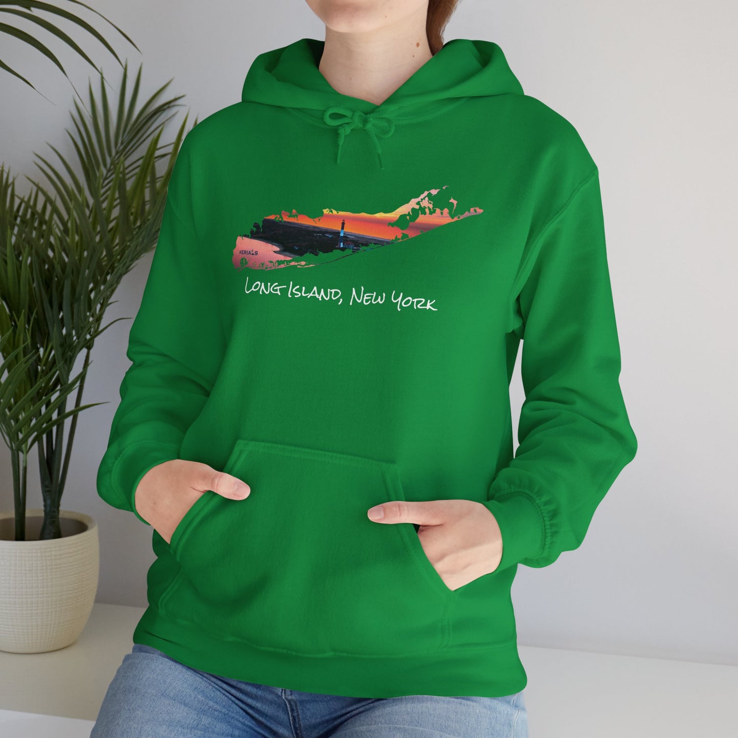 Unisex Hooded Sweatshirt - Fire Island Lighthouse