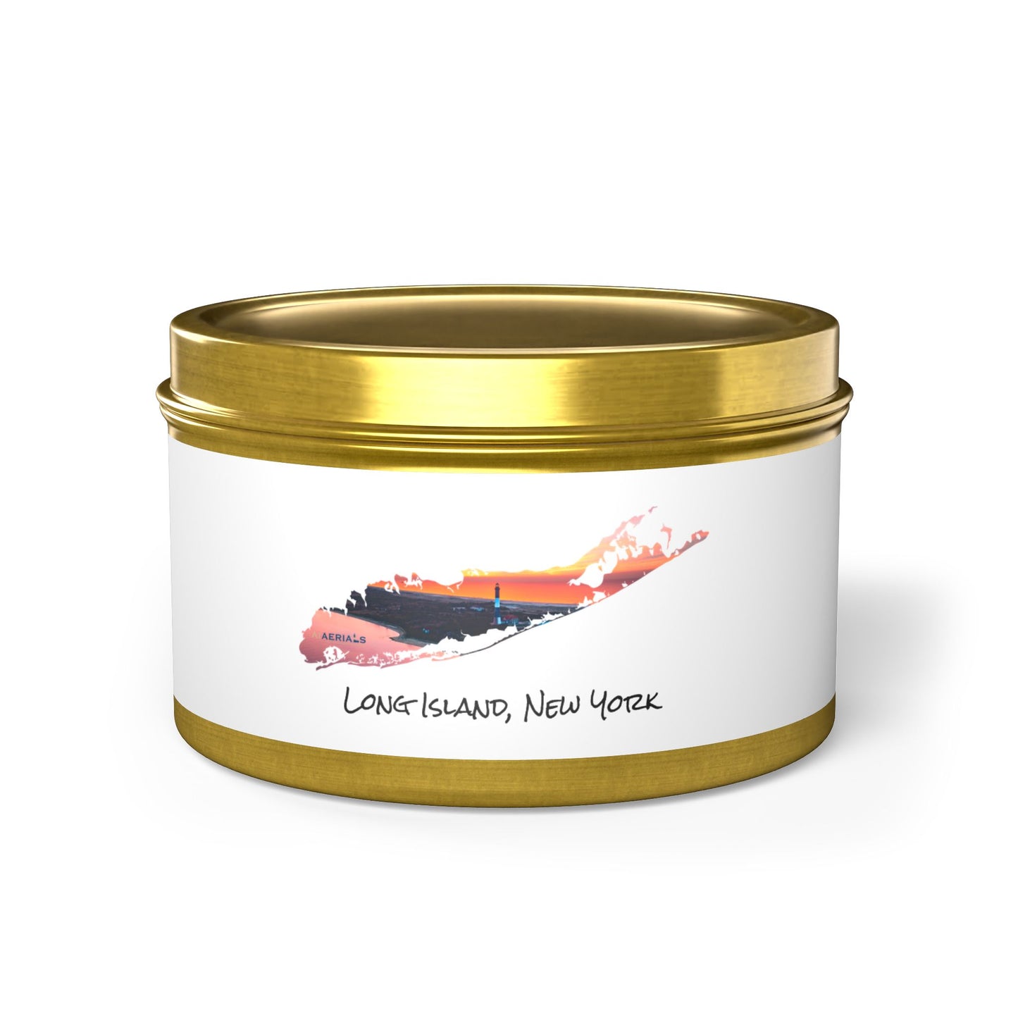 Tin Candle (2 sizes) - Fire Island Lighthouse