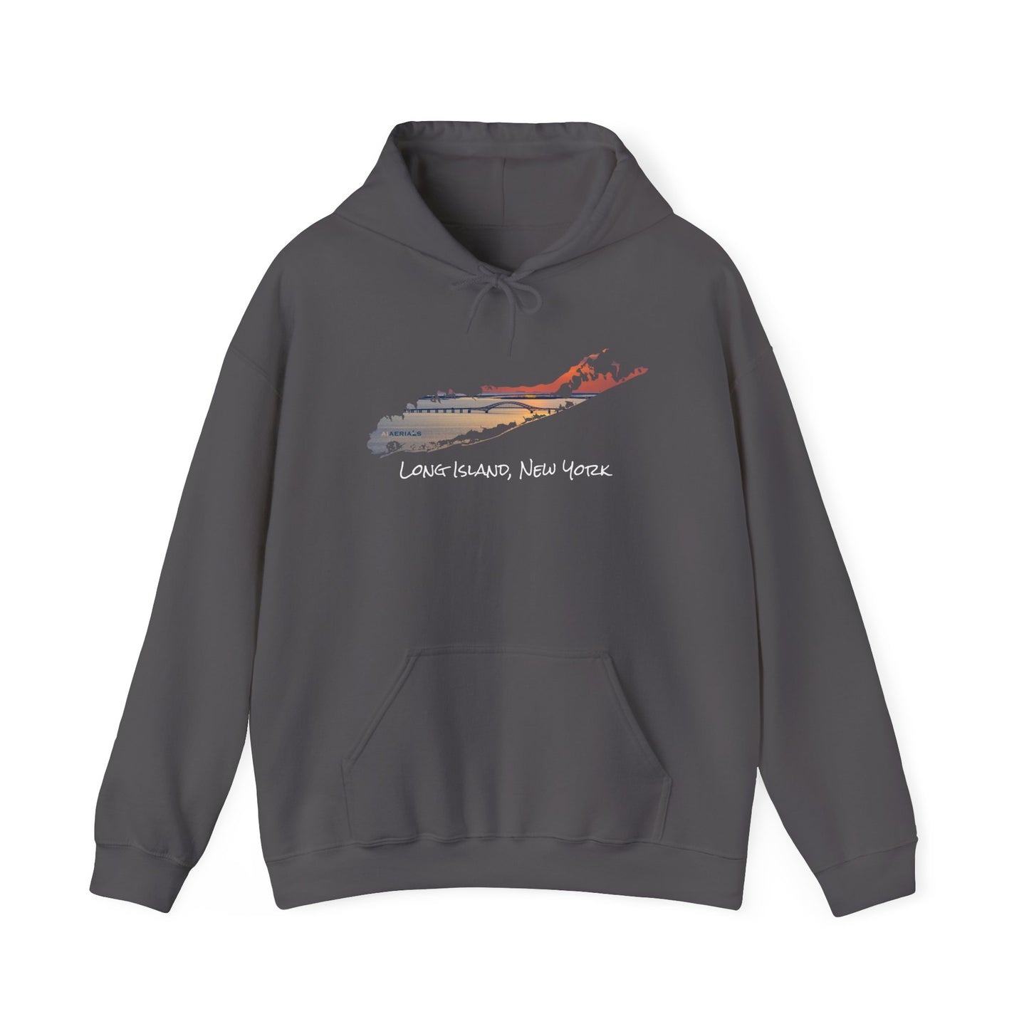 Unisex Hooded Sweatshirt - Great South Bay Bridge