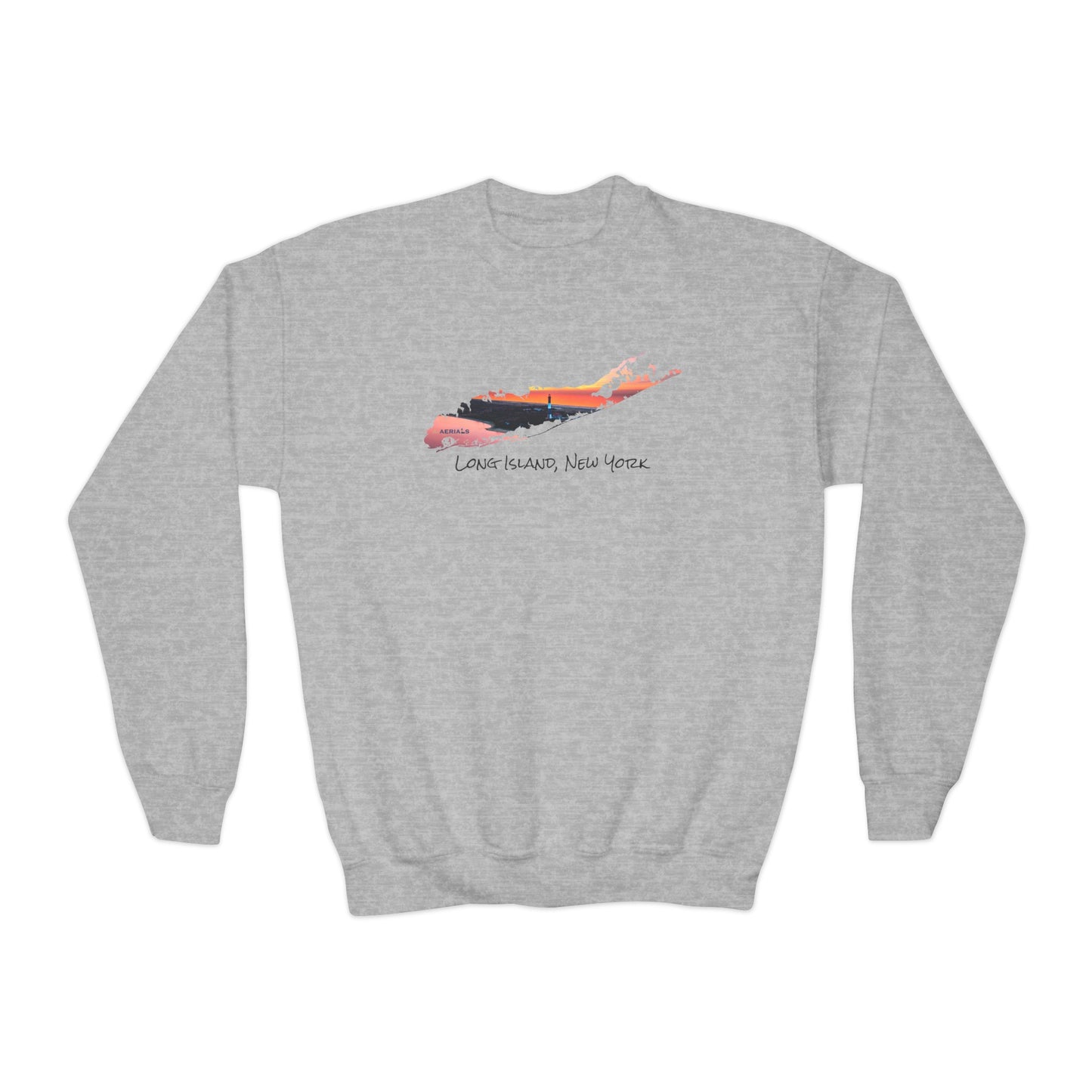 Youth Crewneck Sweatshirt - Fire Island Lighthouse