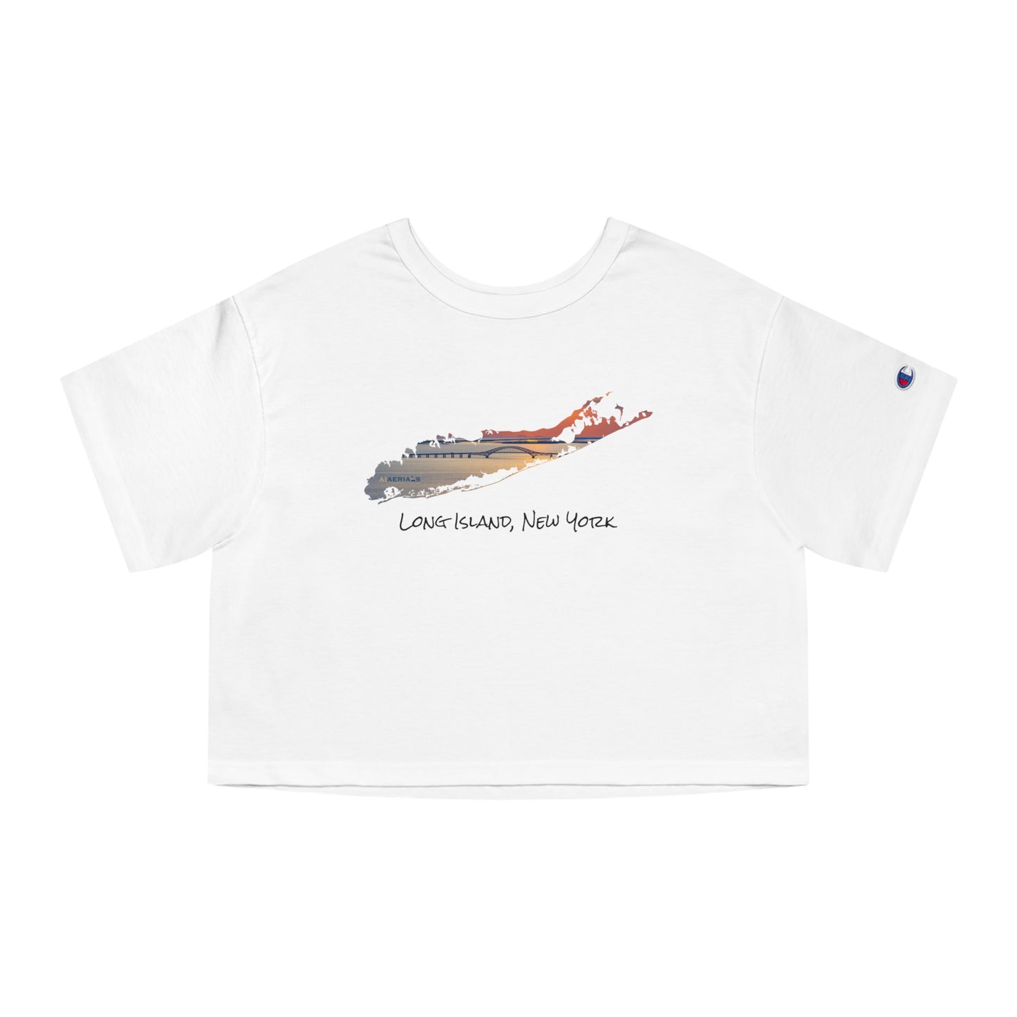 Champion Women's Heritage Cropped T-Shirt - Great South Bay Bridge