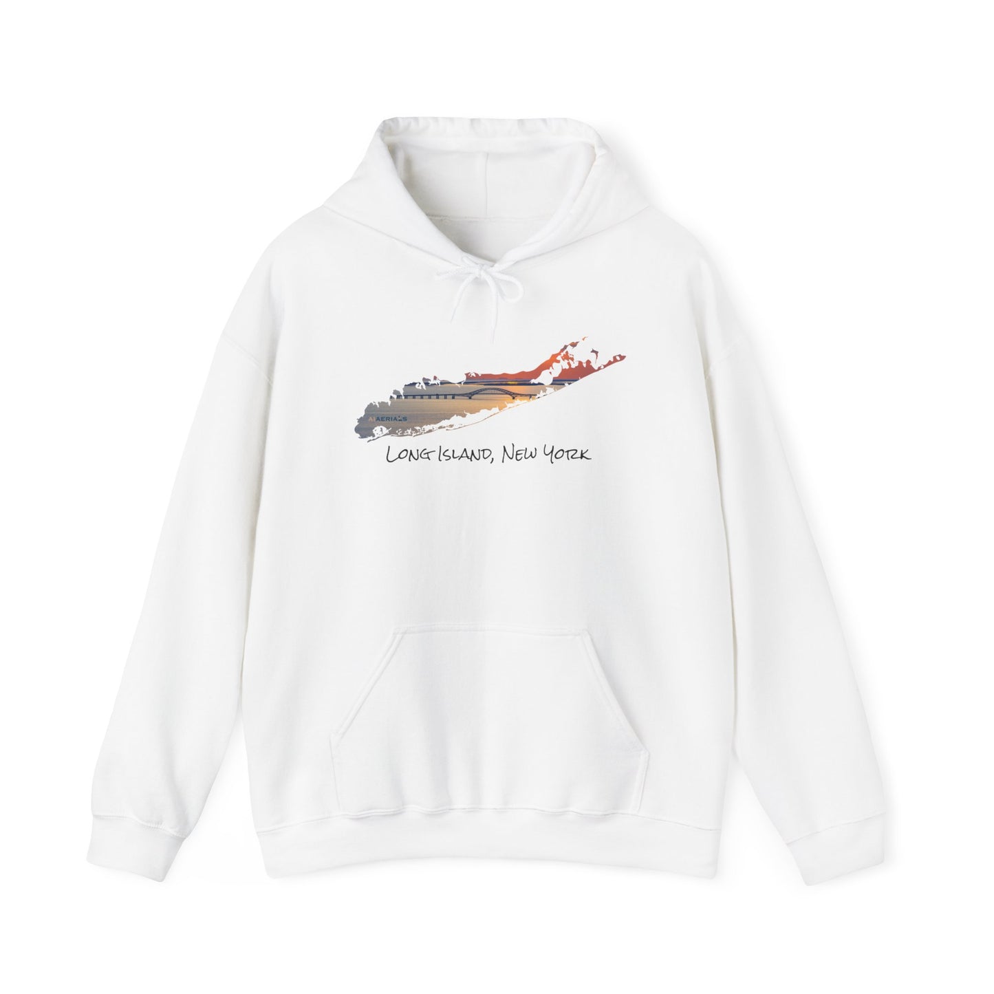 Unisex Hooded Sweatshirt - Great South Bay Bridge