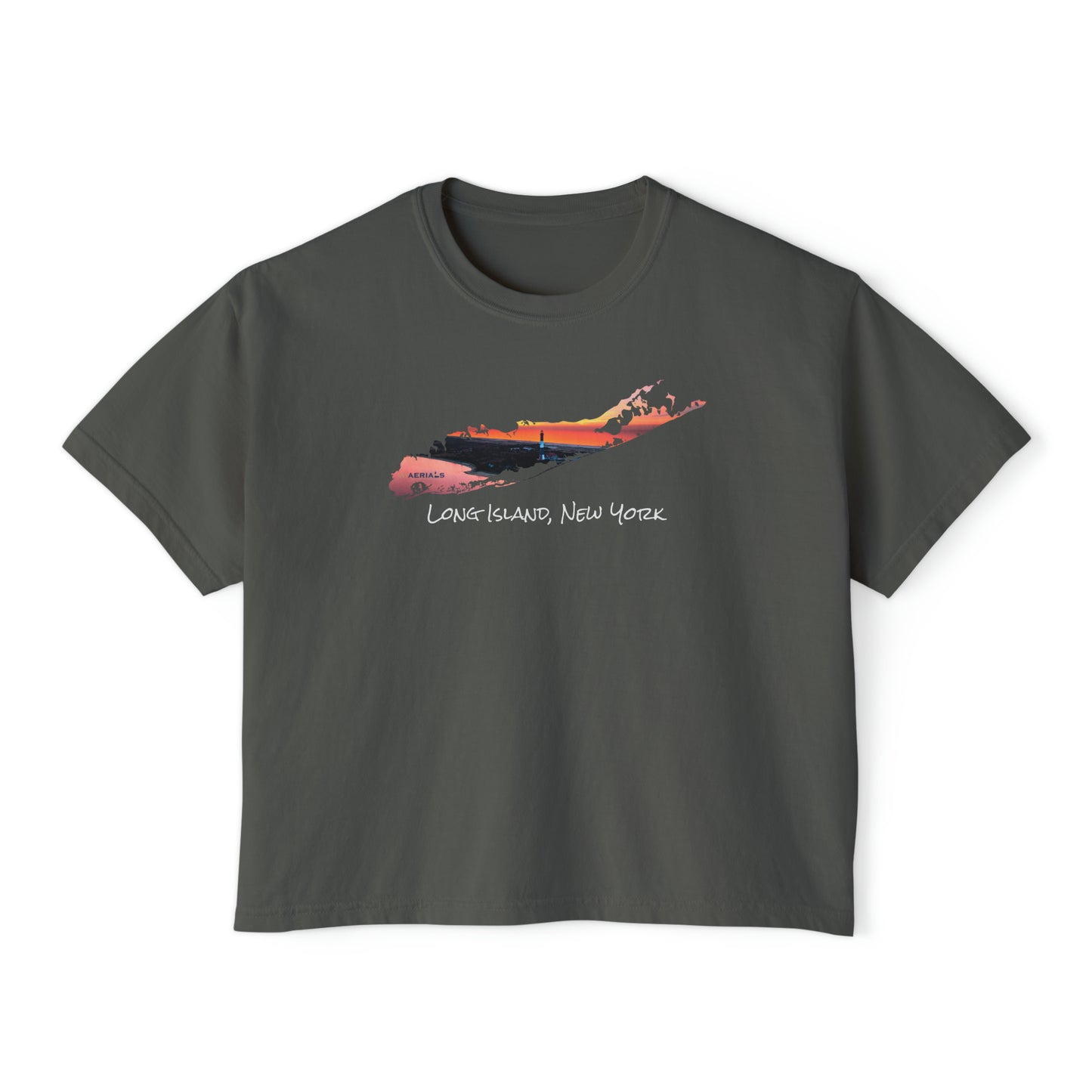 Women's Boxy Tee - Fire Island Lighthouse