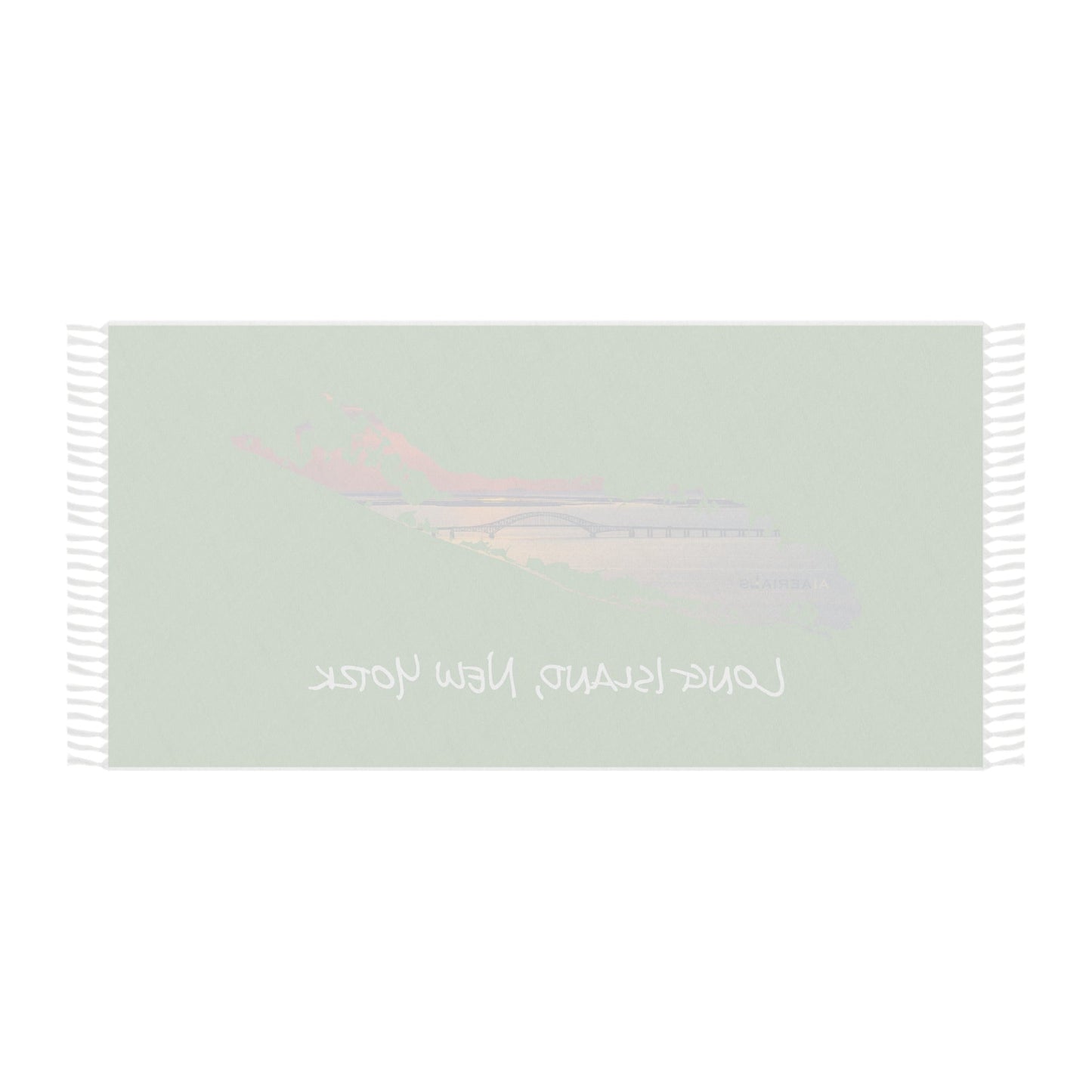 Boho Beach Cloth Green - Great South Bay Bridge