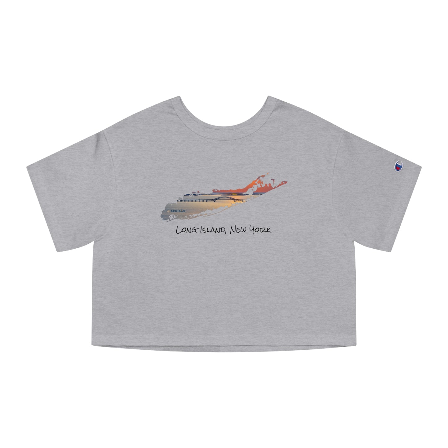 Champion Women's Heritage Cropped T-Shirt - Great South Bay Bridge