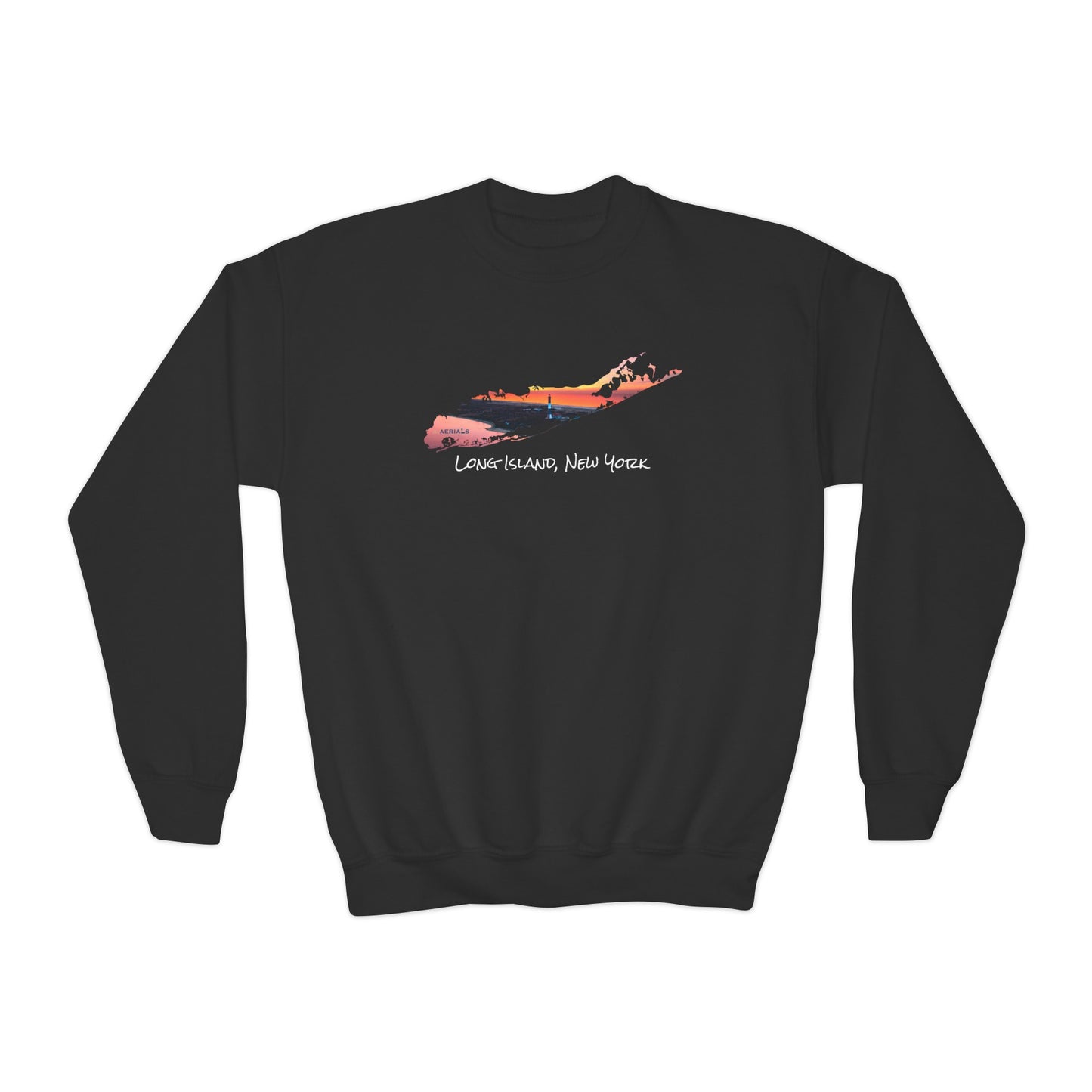 Youth Crewneck Sweatshirt - Fire Island Lighthouse