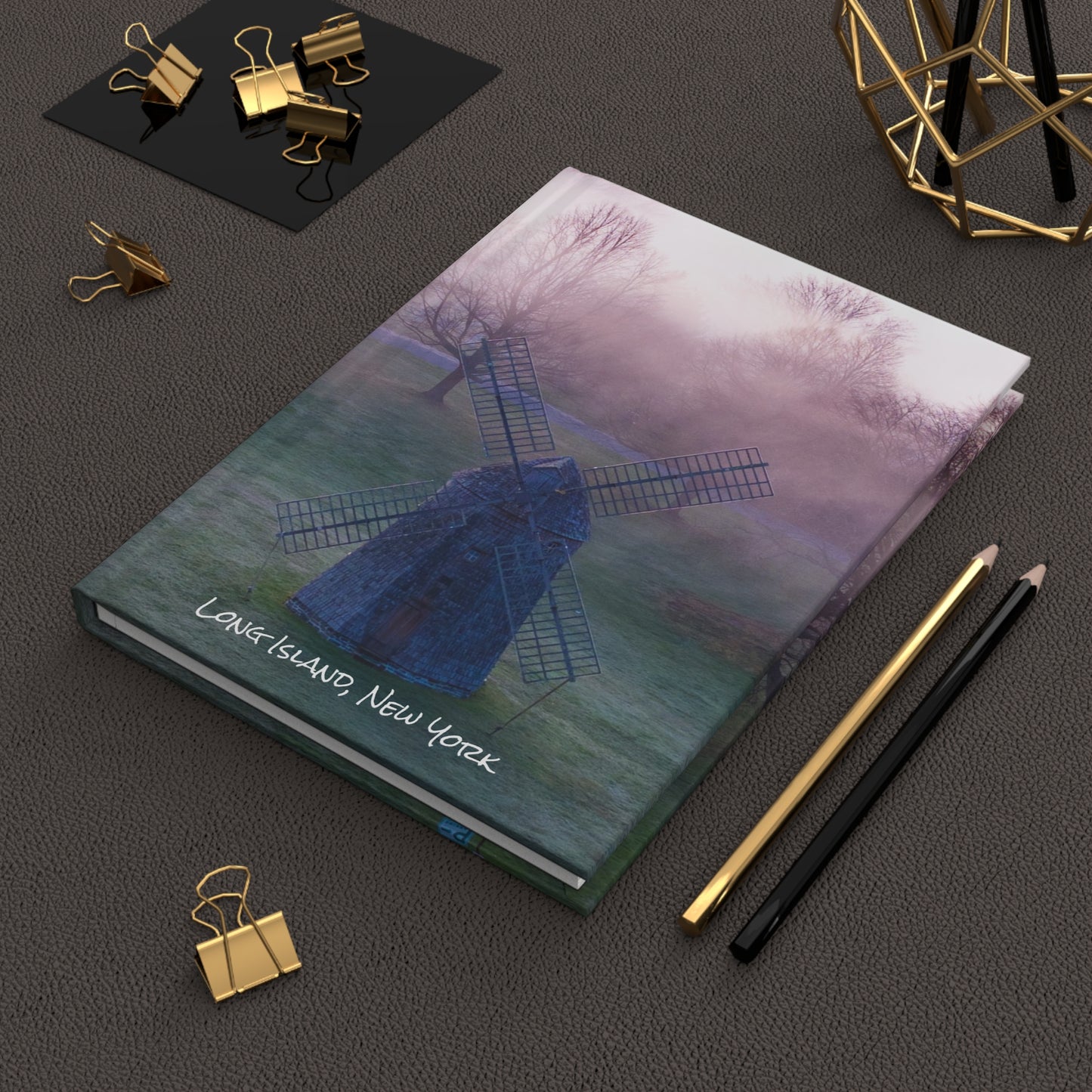 Hardcover Journal - Hamptons Windmill