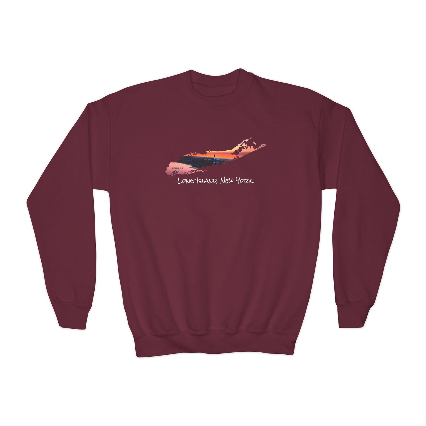 Youth Crewneck Sweatshirt - Fire Island Lighthouse