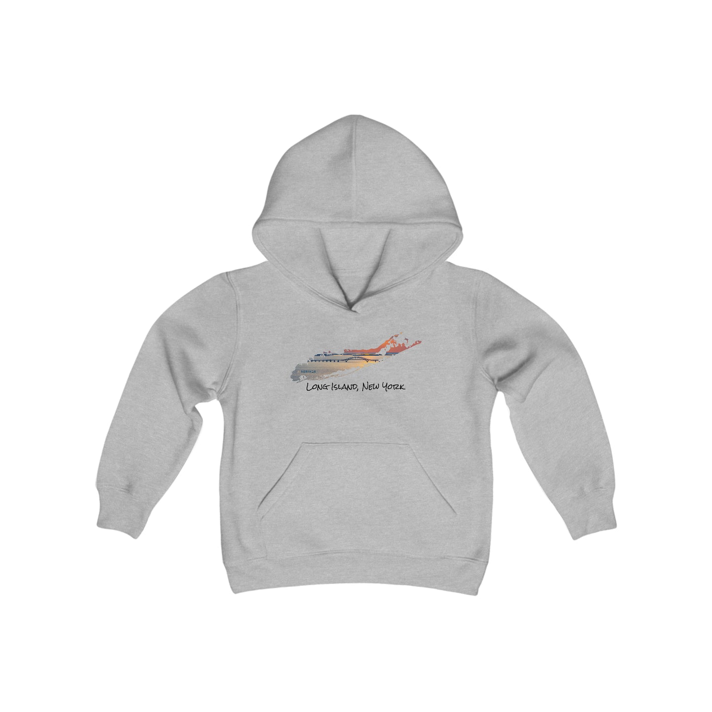 Youth Heavy Blend Hooded Sweatshirt - Great South Bay Bridge