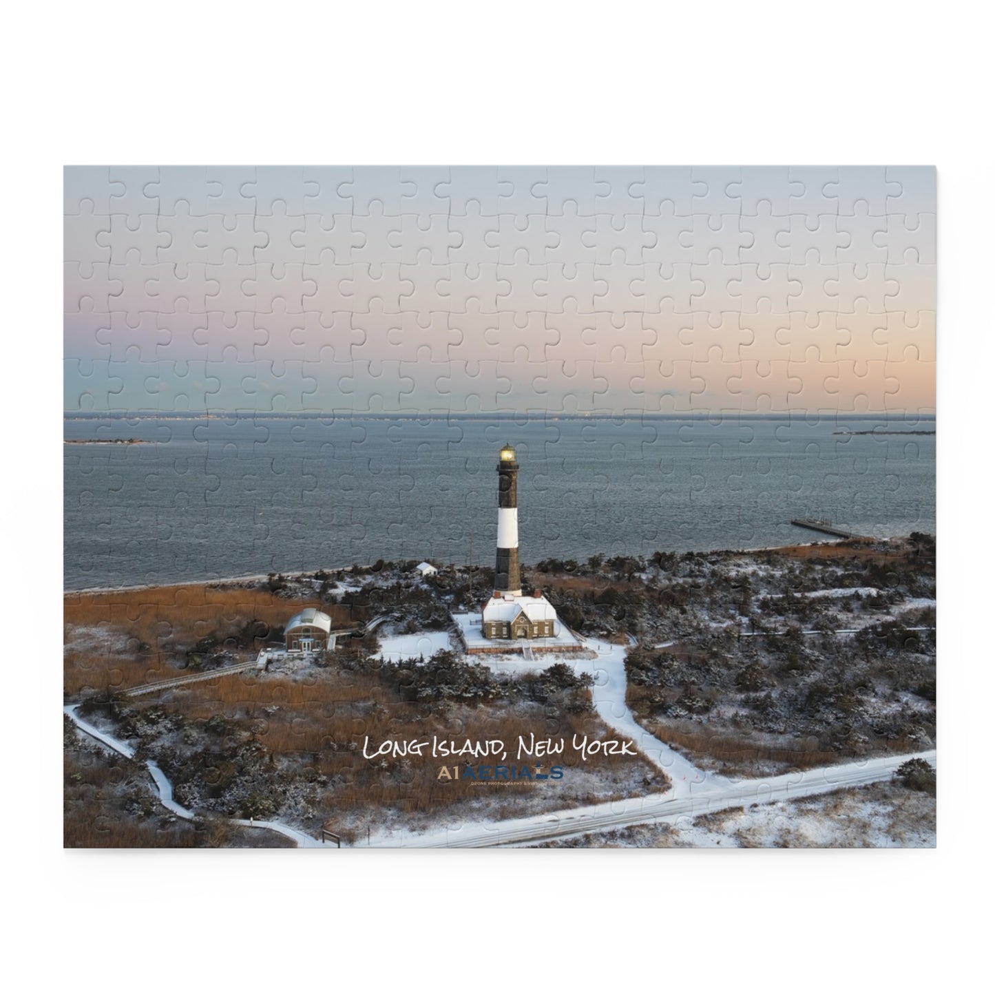 Puzzle in Box (252-Piece) - Winter at Fire Island