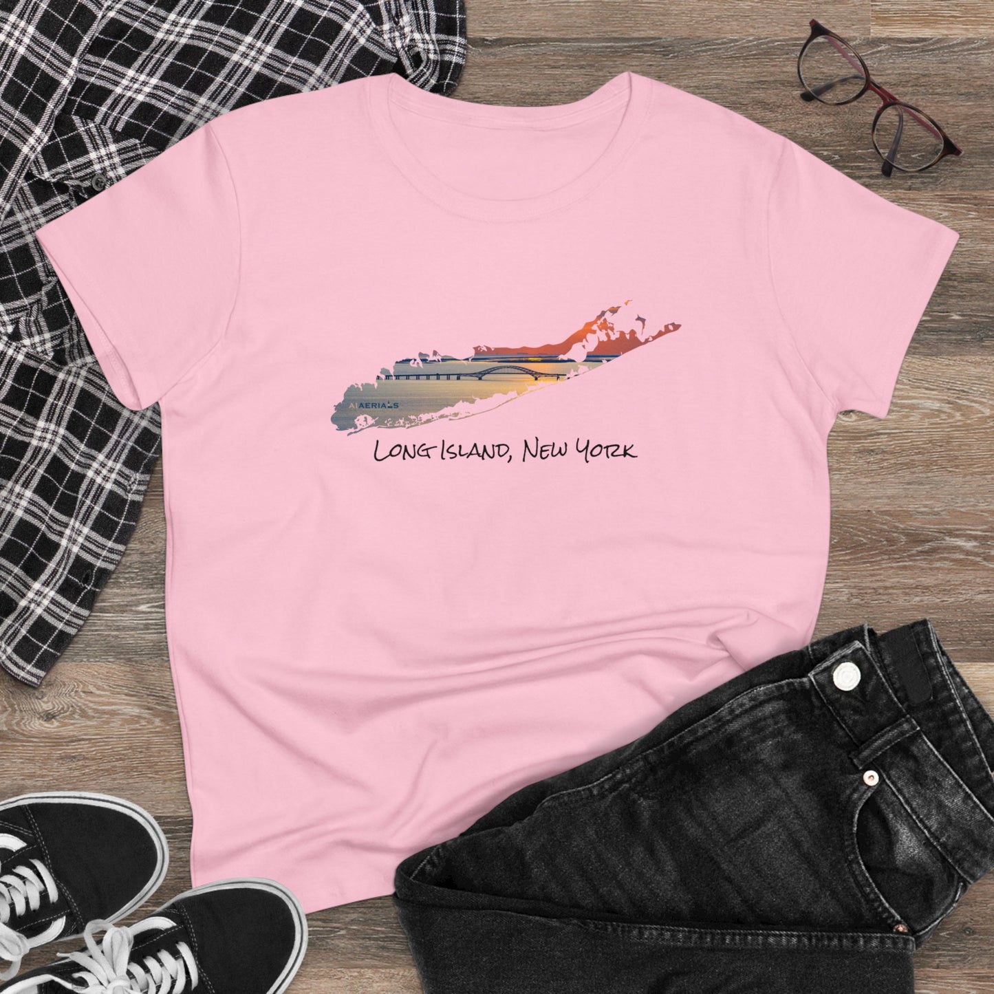 Women's Cotton Tee - Great South Bay Bridge