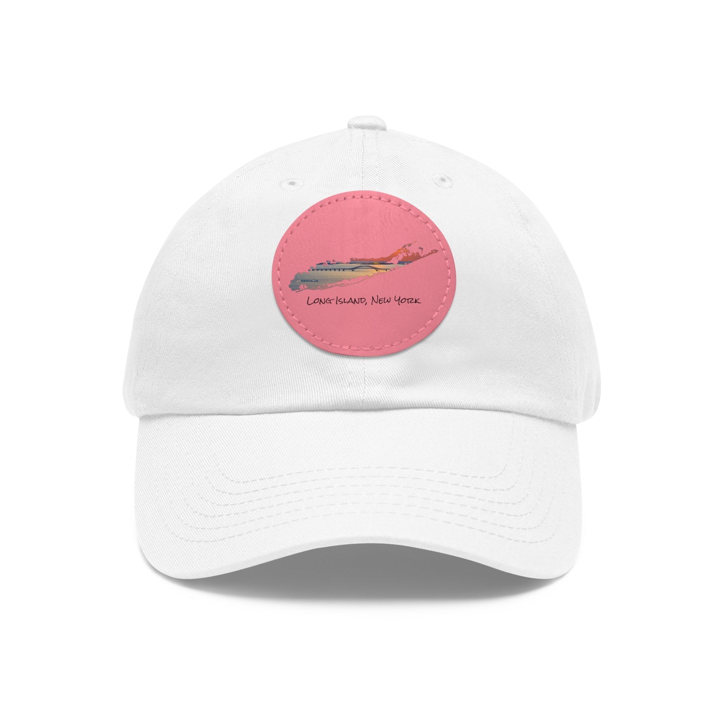Hat with Round Leather Patch - Great South Bay Bridge