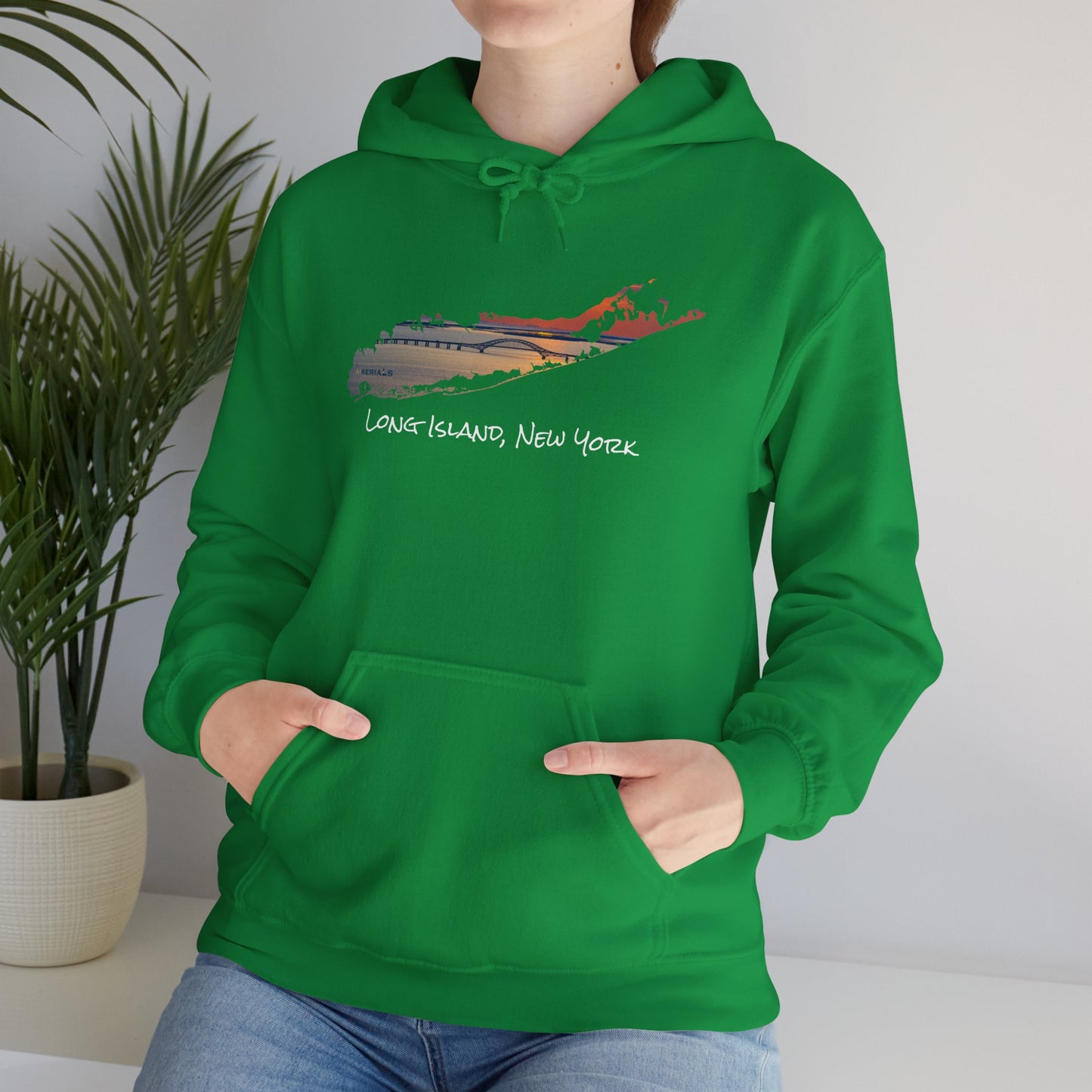 Unisex Hooded Sweatshirt - Great South Bay Bridge