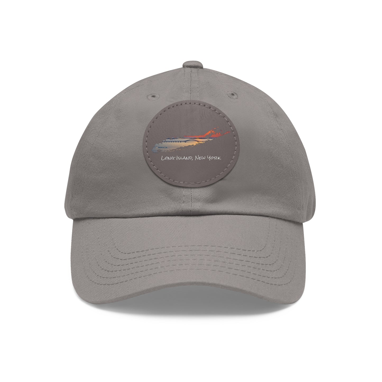 Hat with Round Leather Patch - Great South Bay Bridge