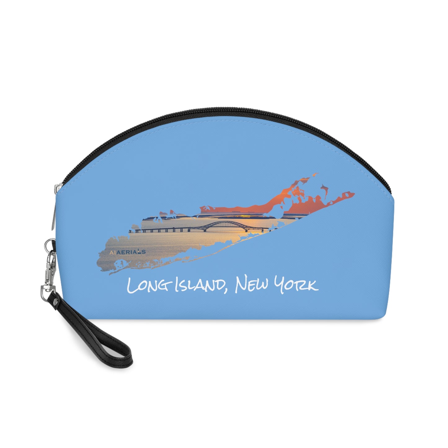 Makeup Bag Blue - Great South Bay Bridge
