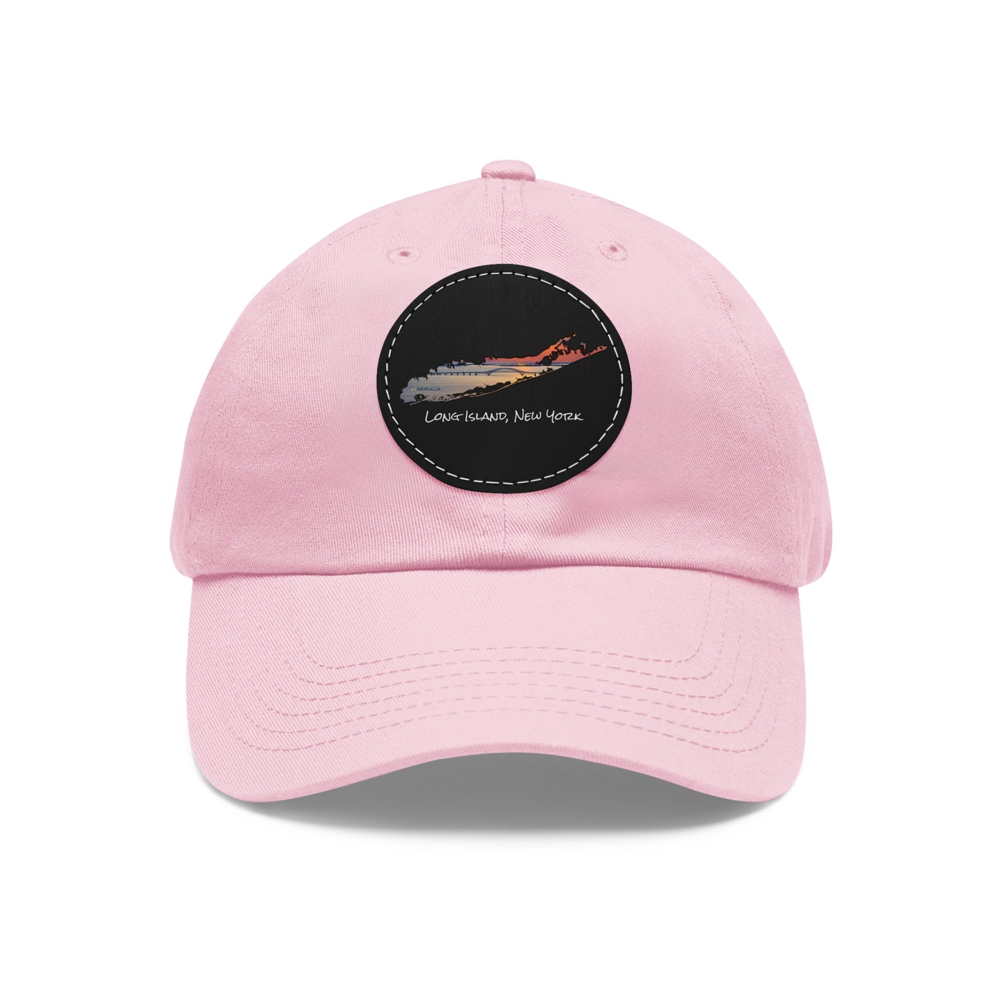 Hat with Round Leather Patch - Great South Bay Bridge