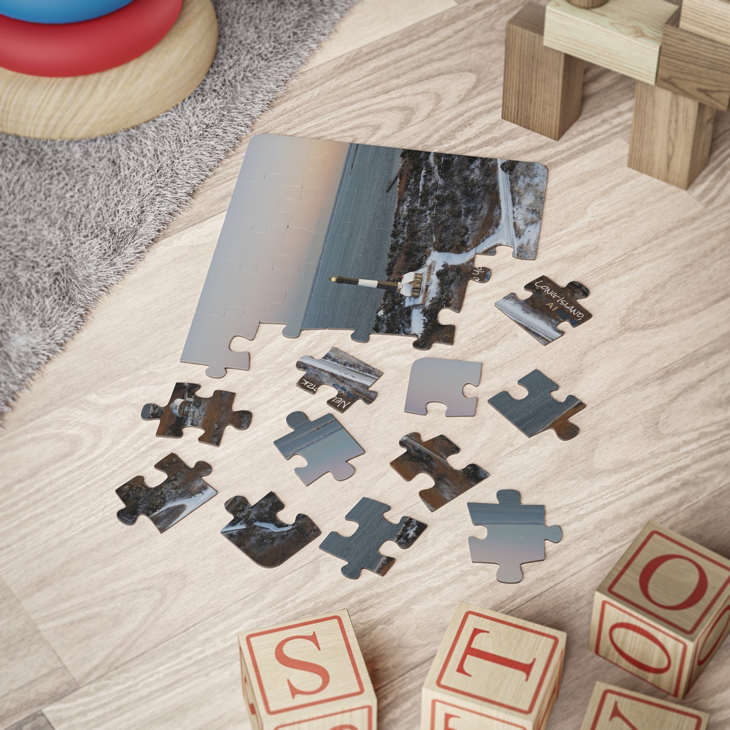 Kids' Puzzle, 30-Piece - Winter at Fire Island