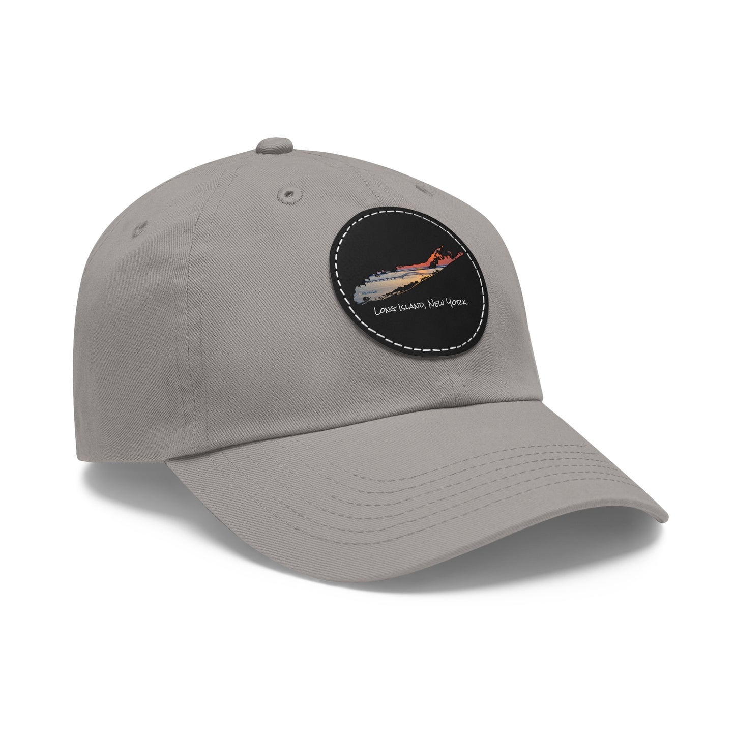 Hat with Round Leather Patch - Great South Bay Bridge
