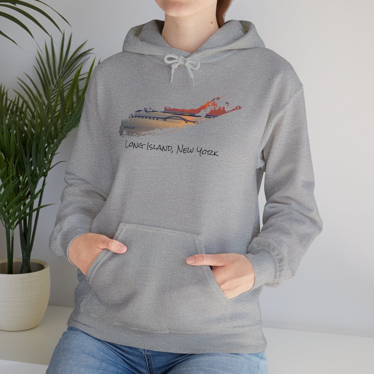 Unisex Hooded Sweatshirt - Great South Bay Bridge