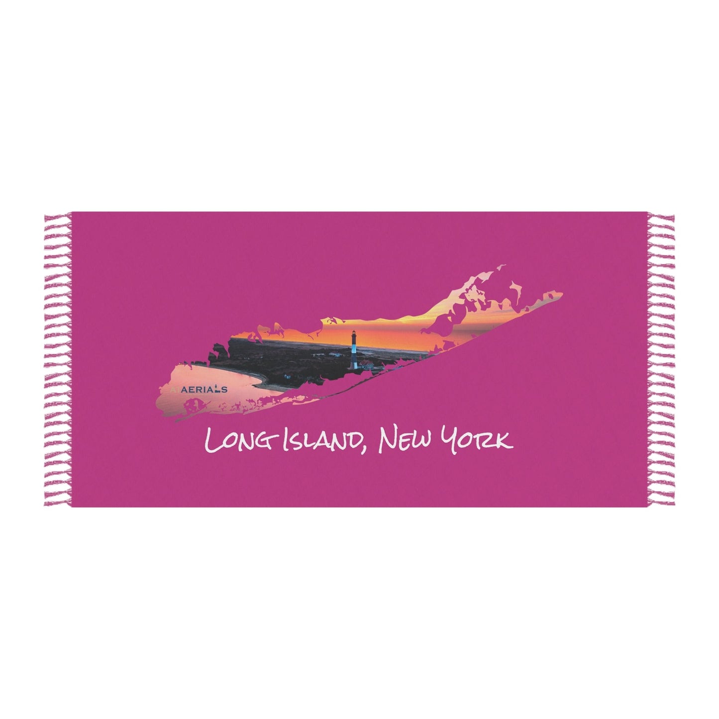 Boho Beach Cloth Pink - Fire Island Lighthouse