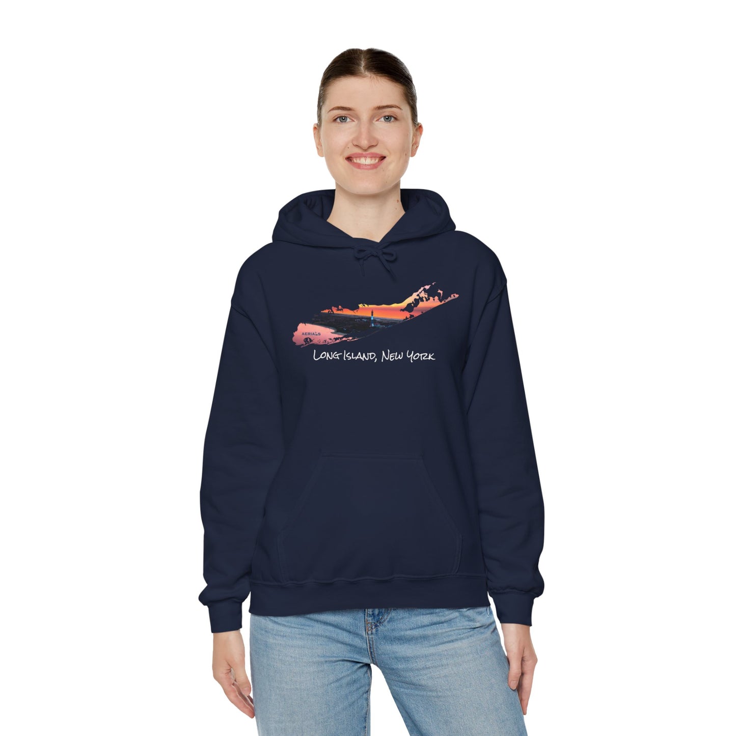 Unisex Hooded Sweatshirt - Fire Island Lighthouse