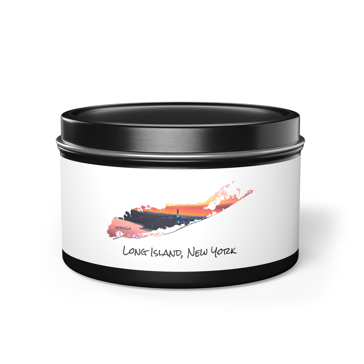 Tin Candle (2 sizes) - Fire Island Lighthouse