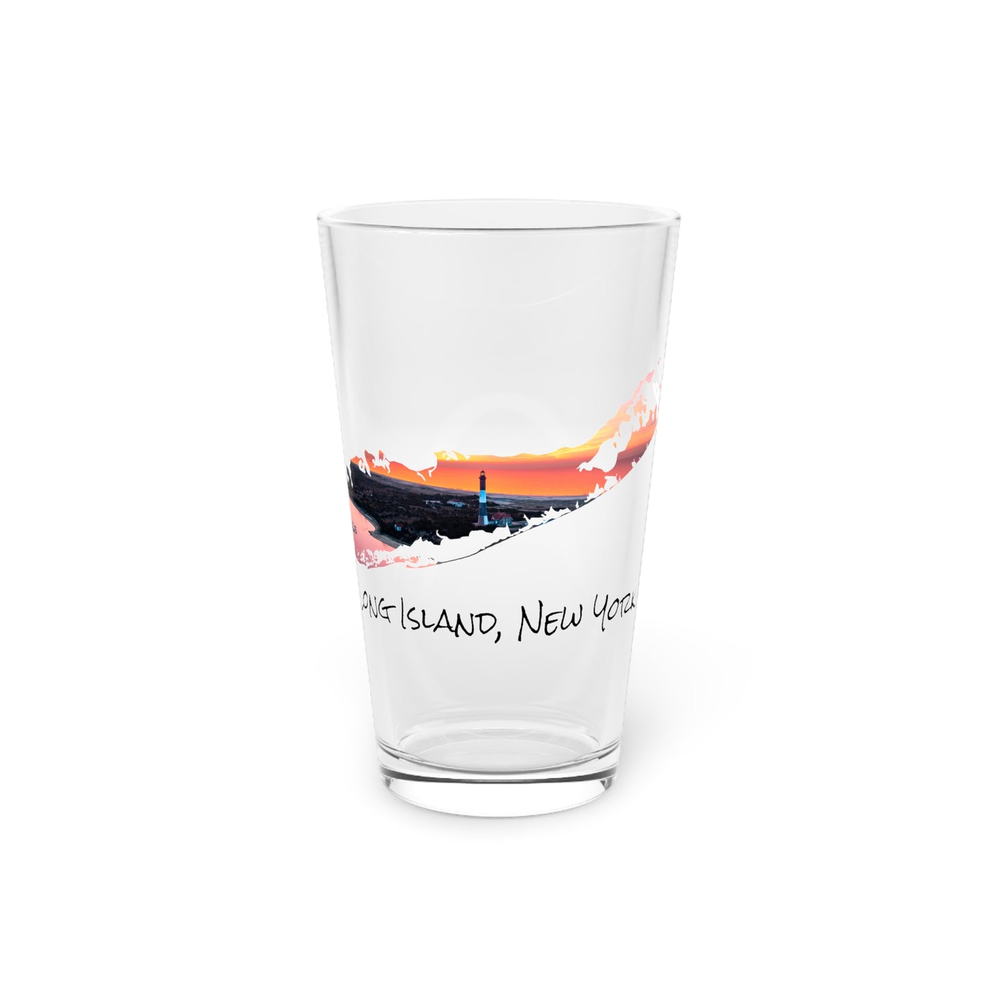Pint Glass, 16oz - Fire Island Lighthouse