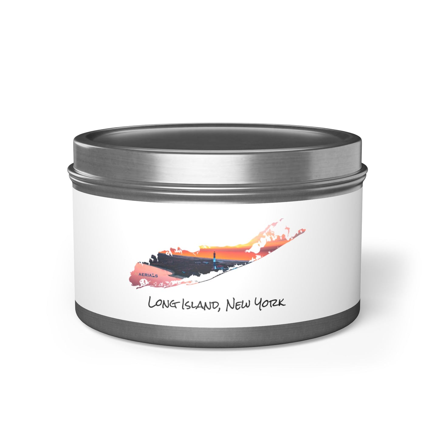 Tin Candle (2 sizes) - Fire Island Lighthouse