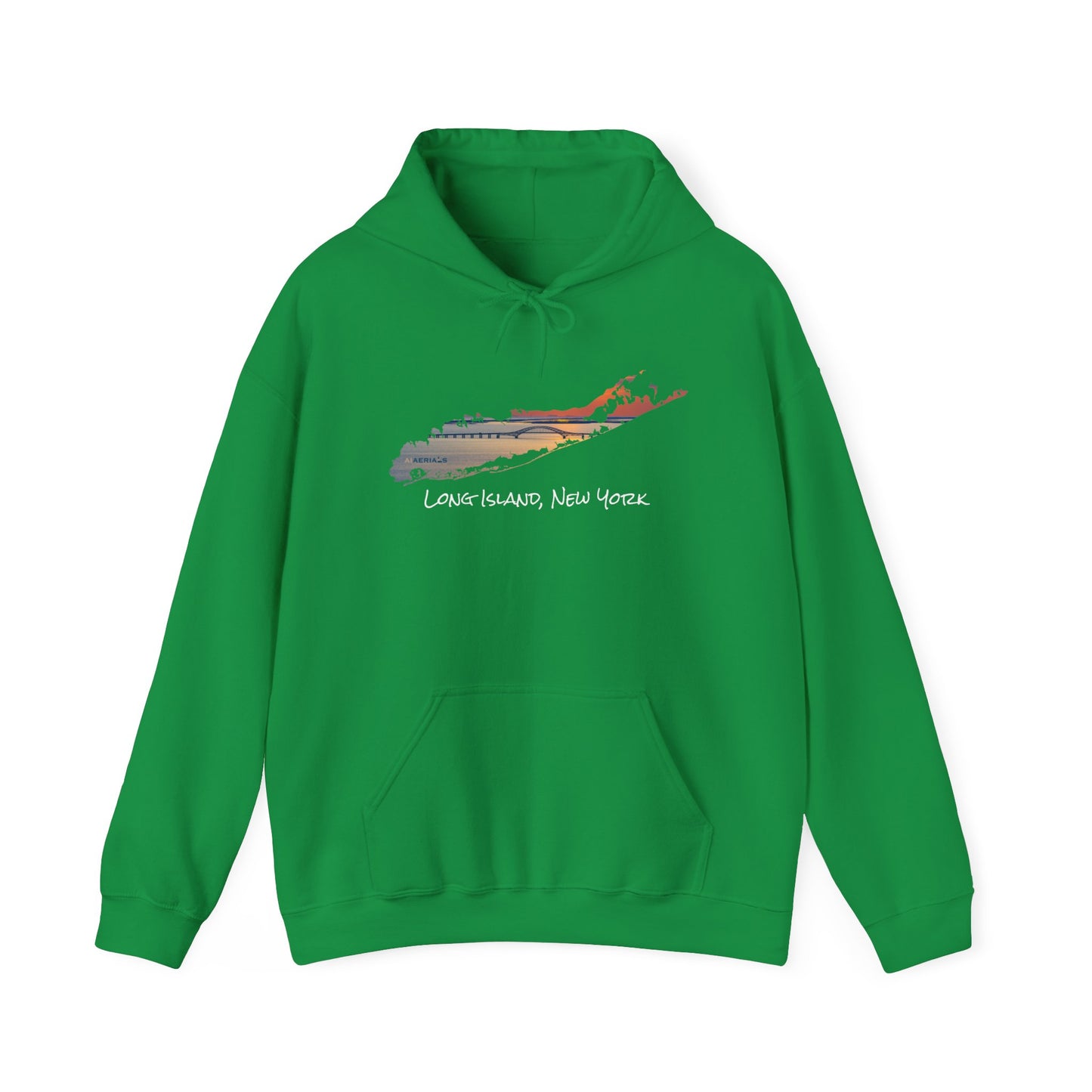 Unisex Hooded Sweatshirt - Great South Bay Bridge