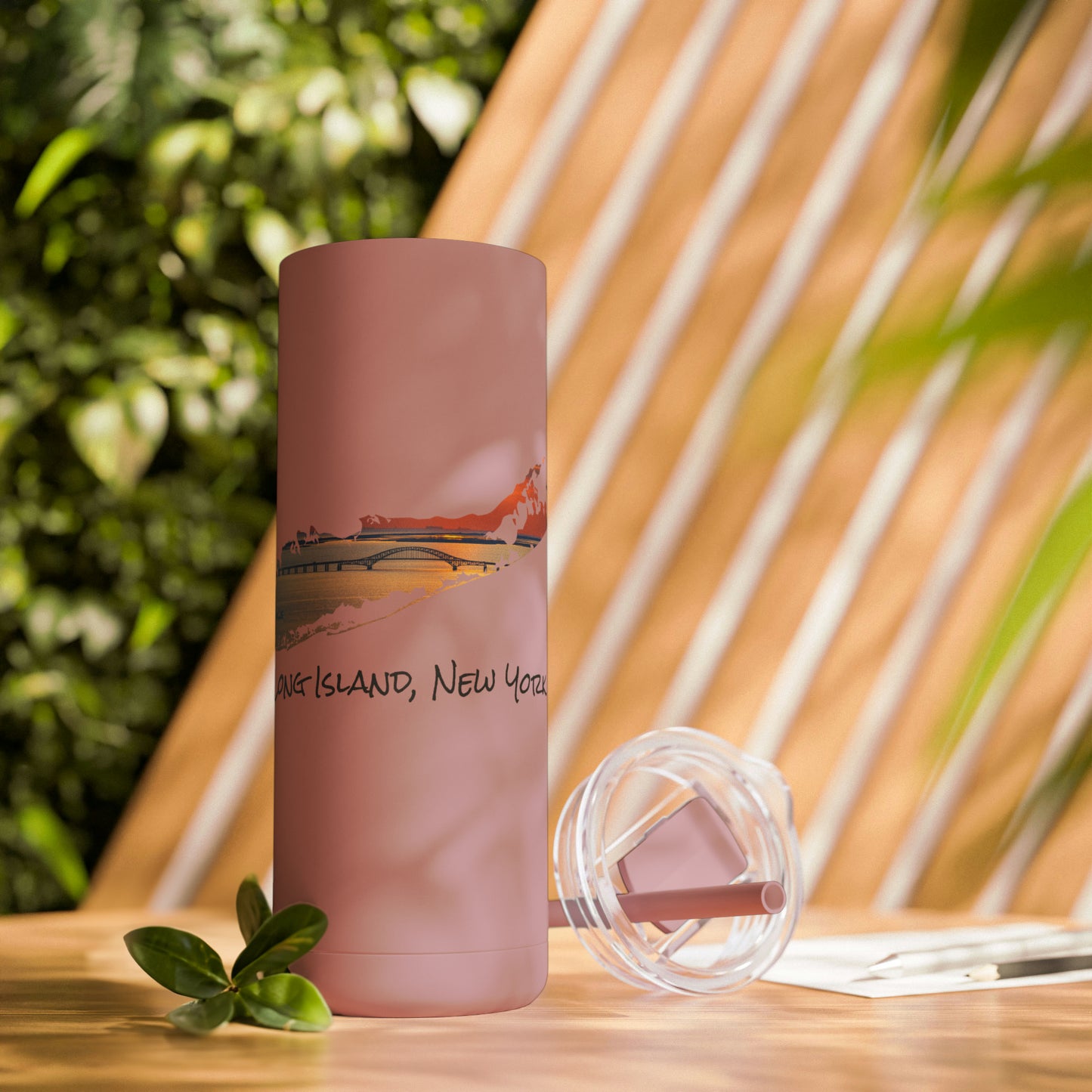 Skinny Matte Tumbler, 20oz - Great South Bay Bridge