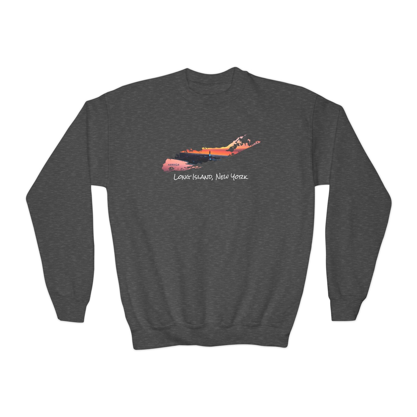 Youth Crewneck Sweatshirt - Fire Island Lighthouse