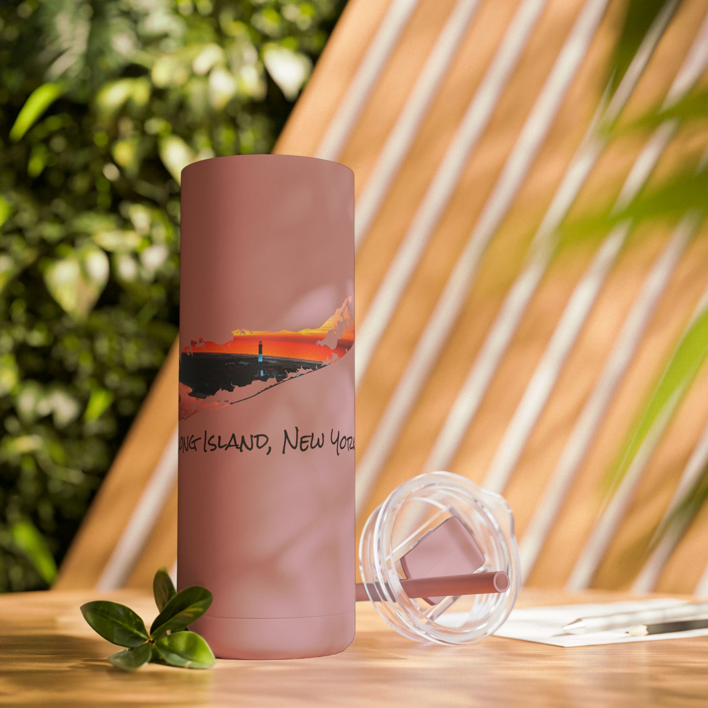 Skinny Matte Tumbler, 20oz - Fire Island Lighthouse