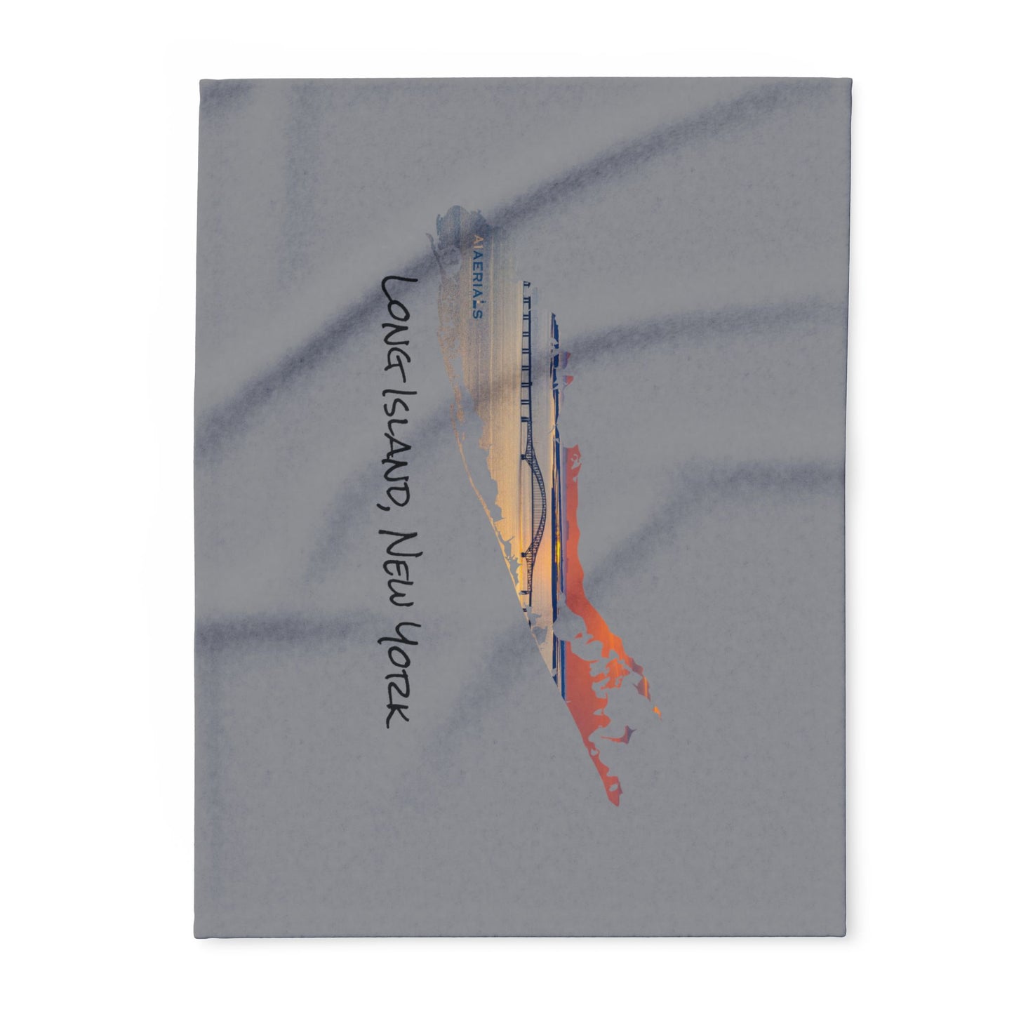 Arctic Fleece Blanket Grey (3 sizes) - Great South Bay Bridge