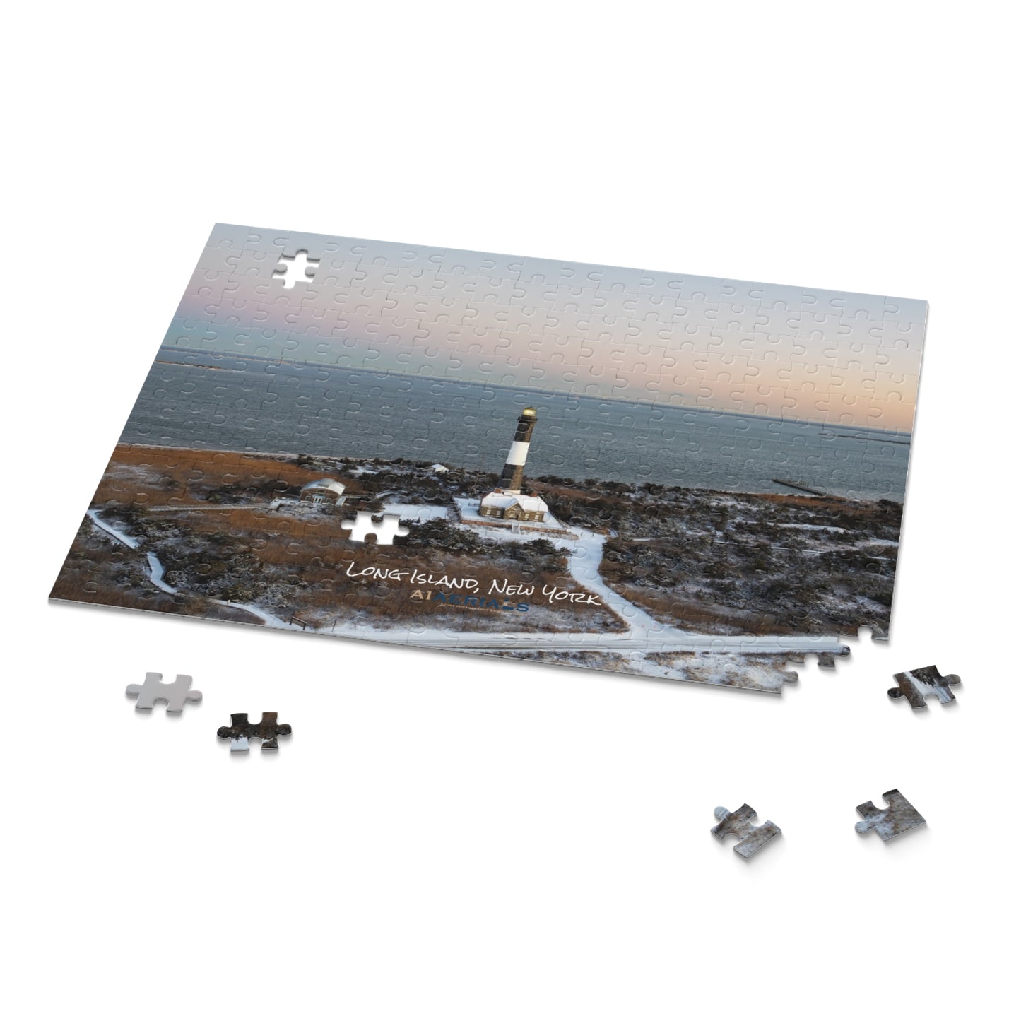 Puzzle in Box (252-Piece) - Winter at Fire Island