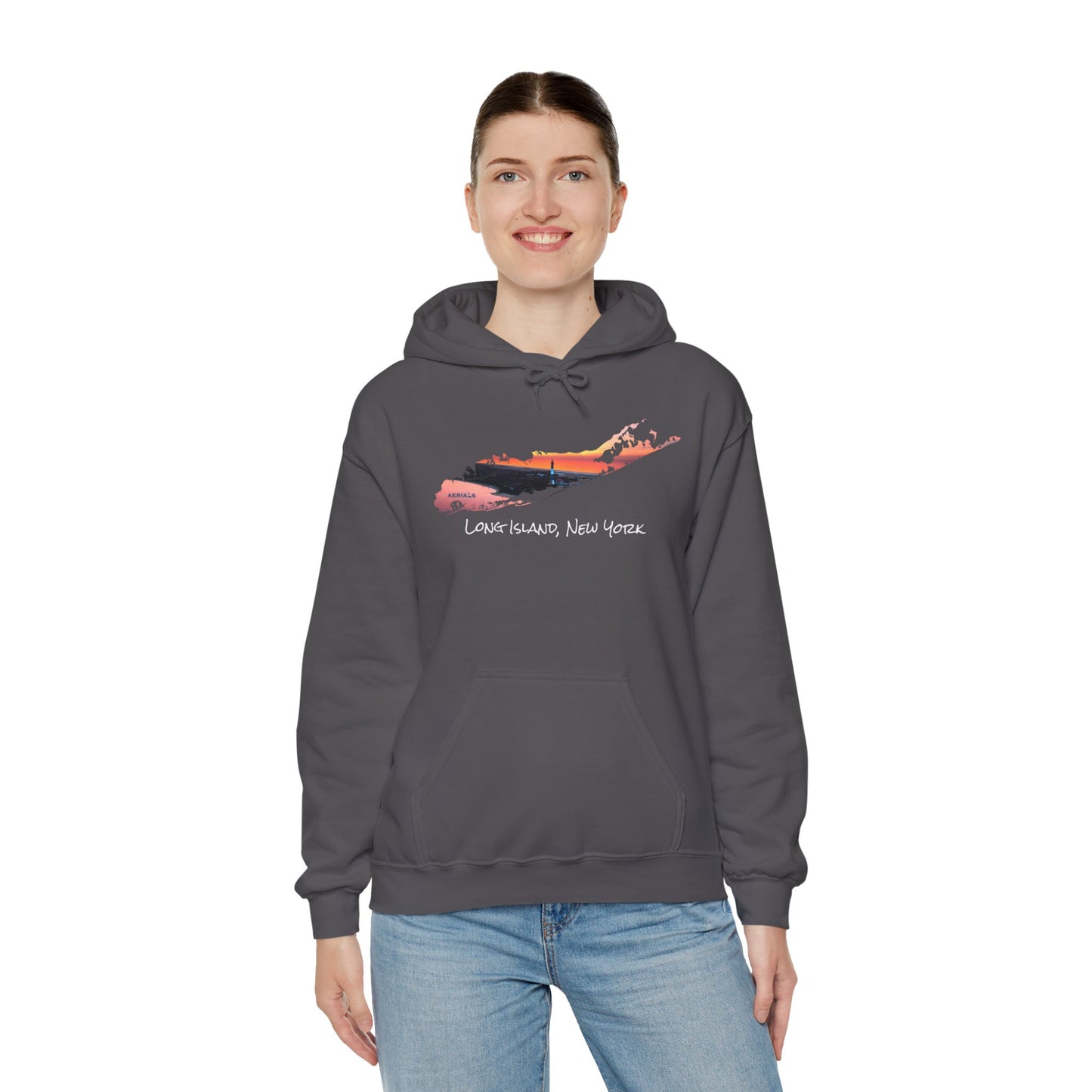 Unisex Hooded Sweatshirt - Fire Island Lighthouse