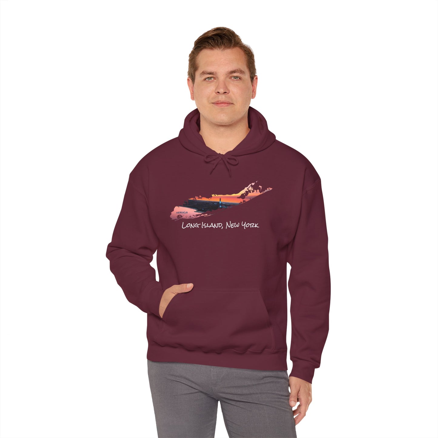 Unisex Hooded Sweatshirt - Fire Island Lighthouse
