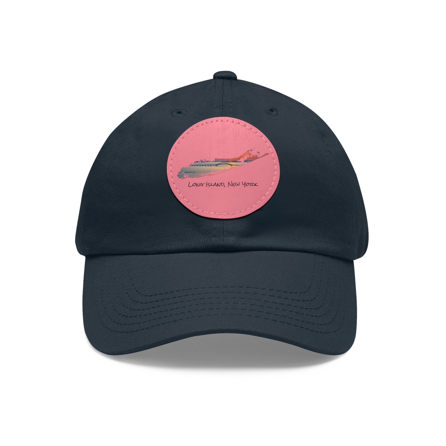 Hat with Round Leather Patch - Great South Bay Bridge