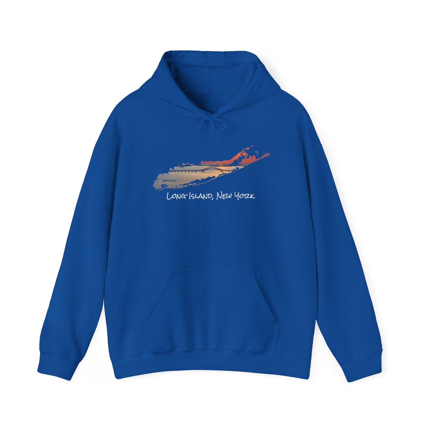 Unisex Hooded Sweatshirt - Great South Bay Bridge