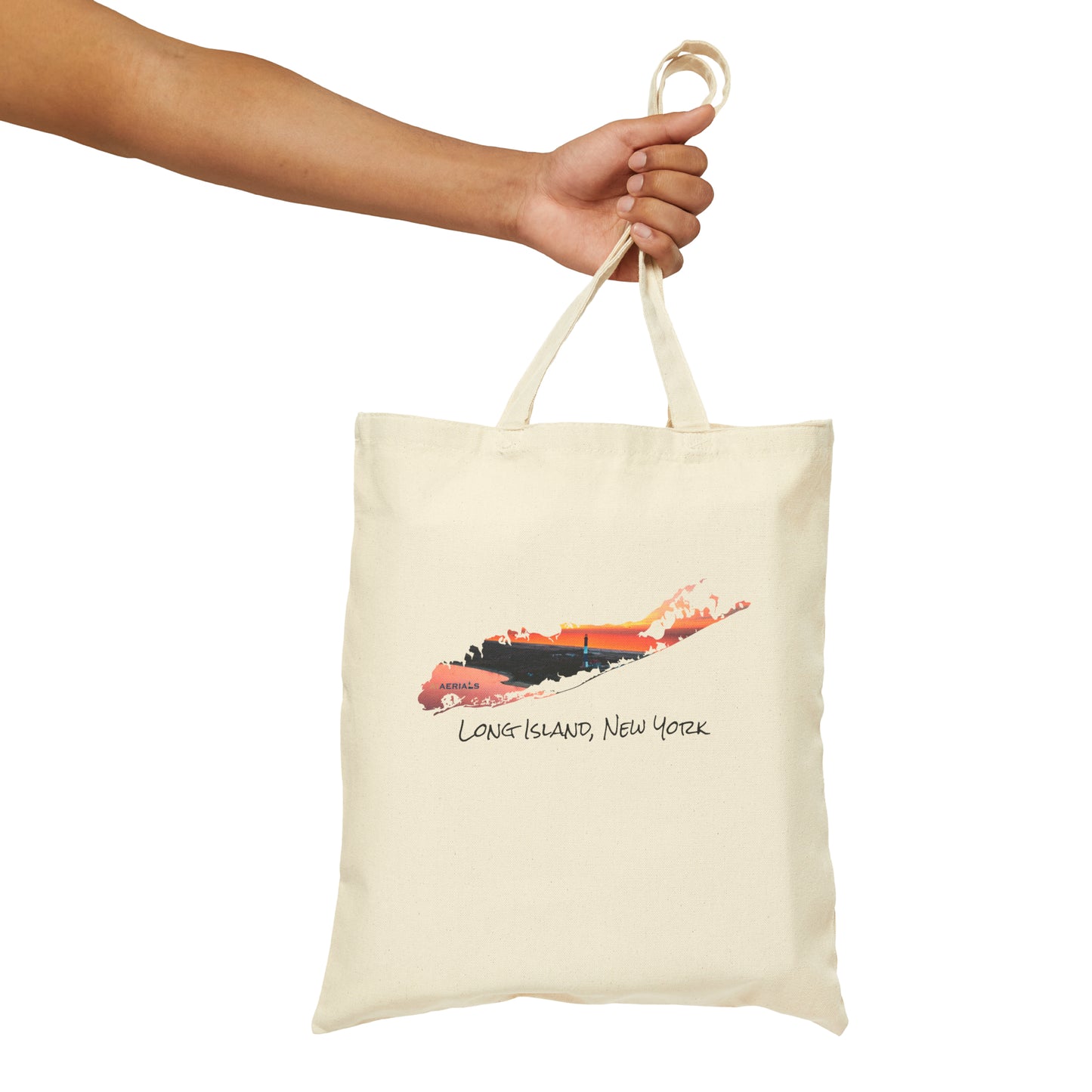 Cotton Canvas Tote Bag - Fire Island Lighthouse
