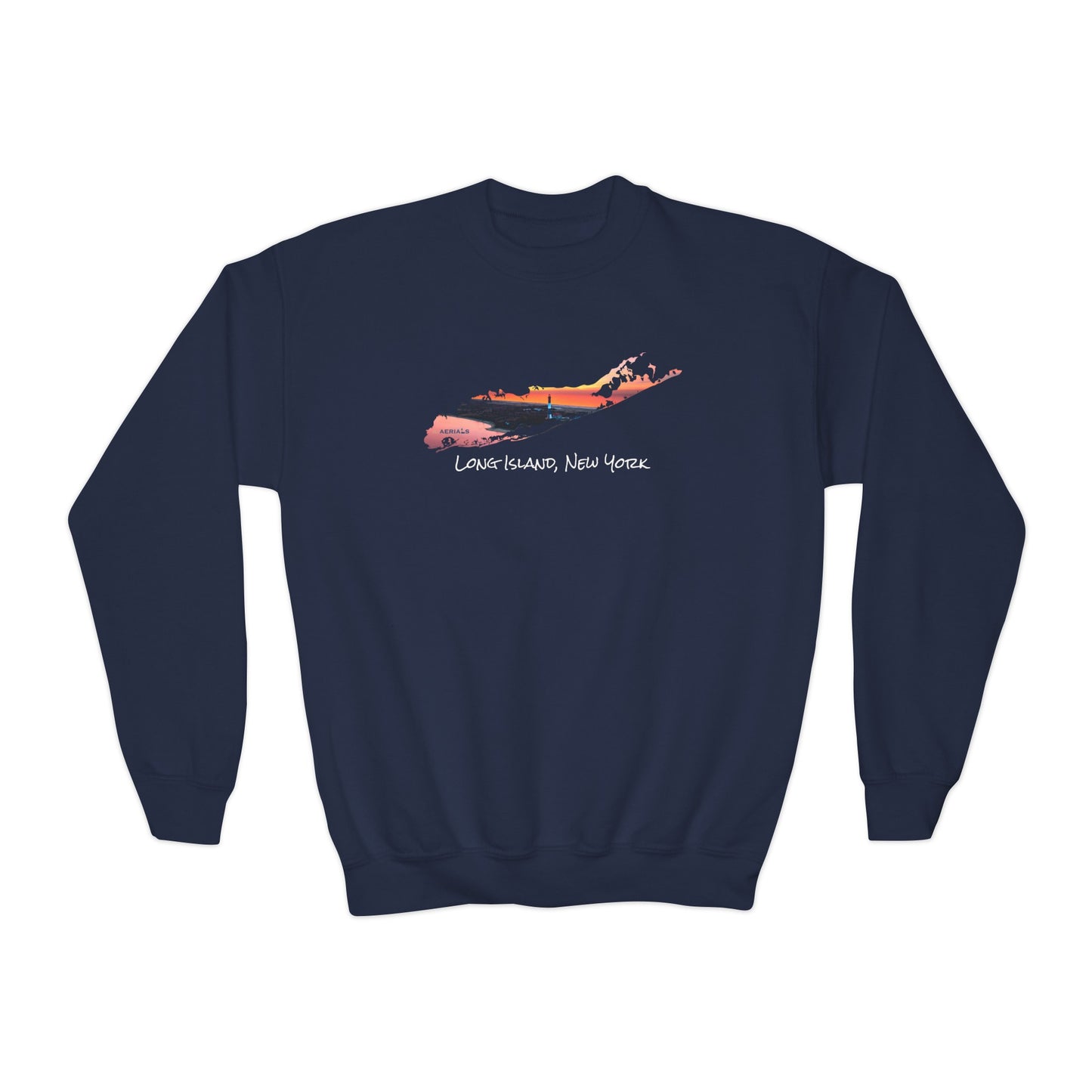 Youth Crewneck Sweatshirt - Fire Island Lighthouse