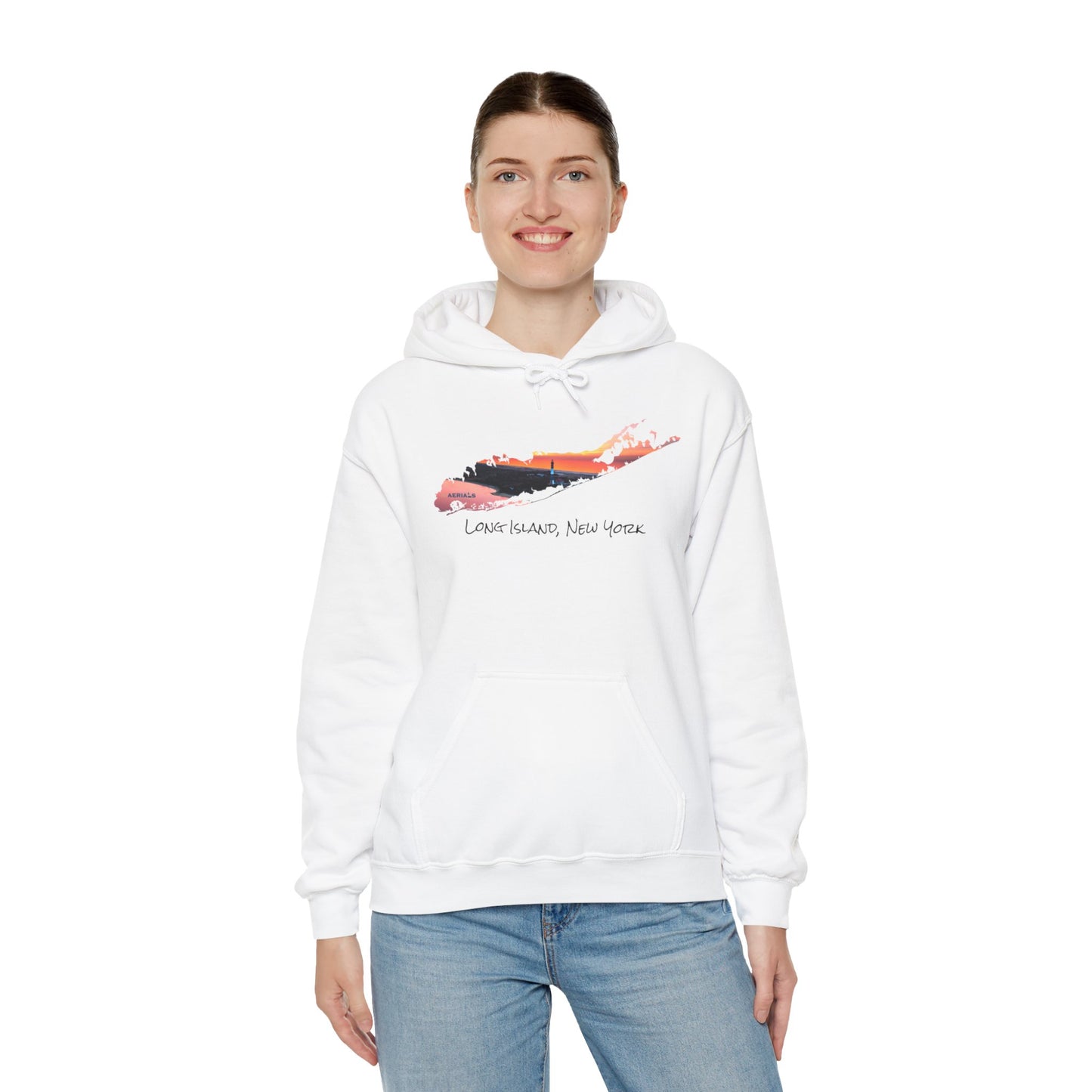Unisex Hooded Sweatshirt - Fire Island Lighthouse