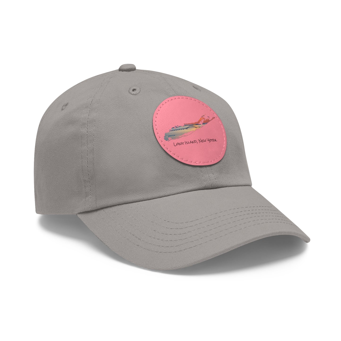 Hat with Round Leather Patch - Great South Bay Bridge