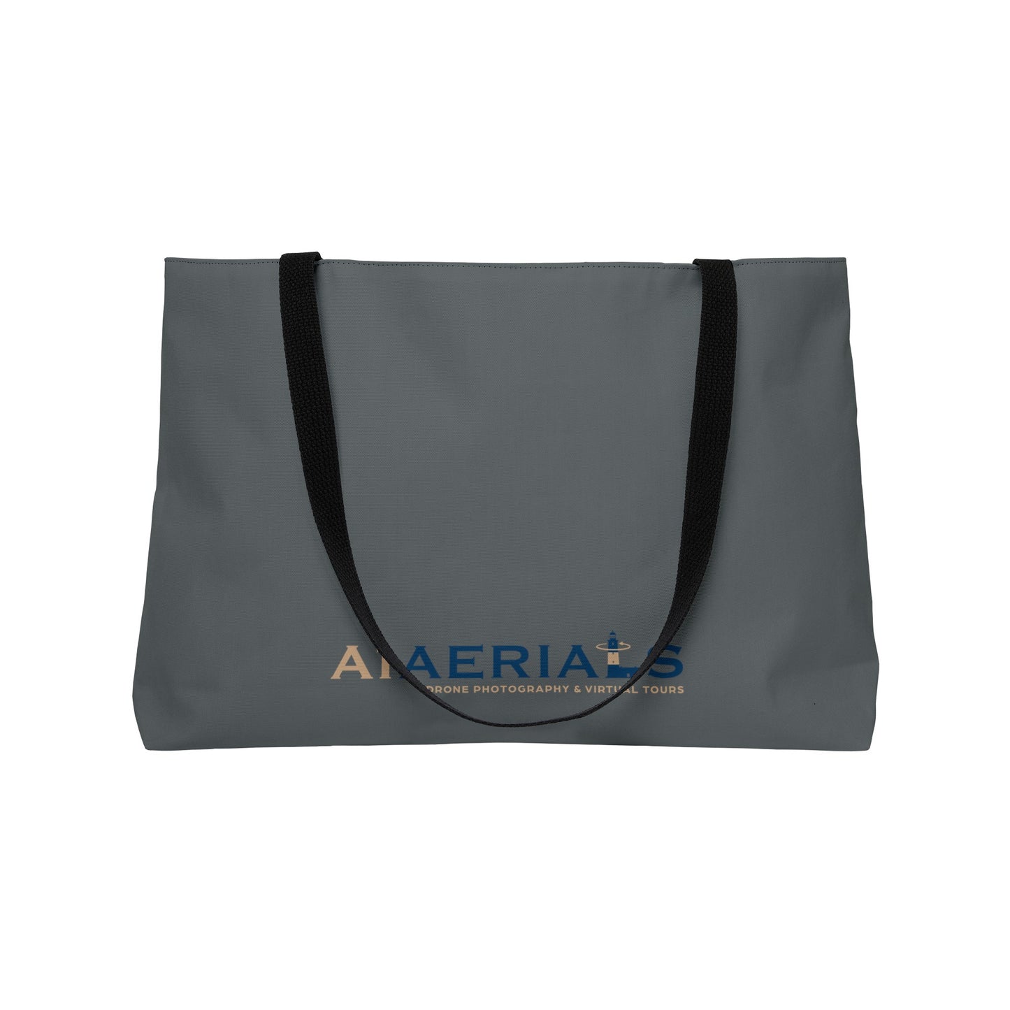 Weekender Tote Bag Grey - Great South Bay Bridge