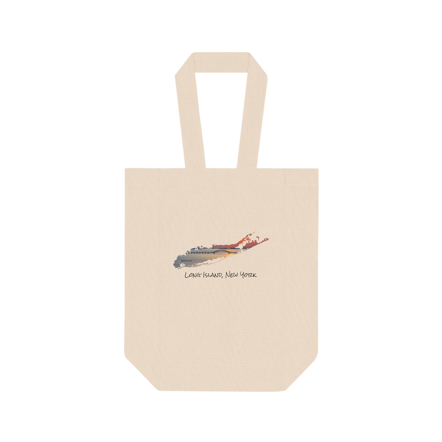 Double Wine Tote Bag - Great South Bay Bridge