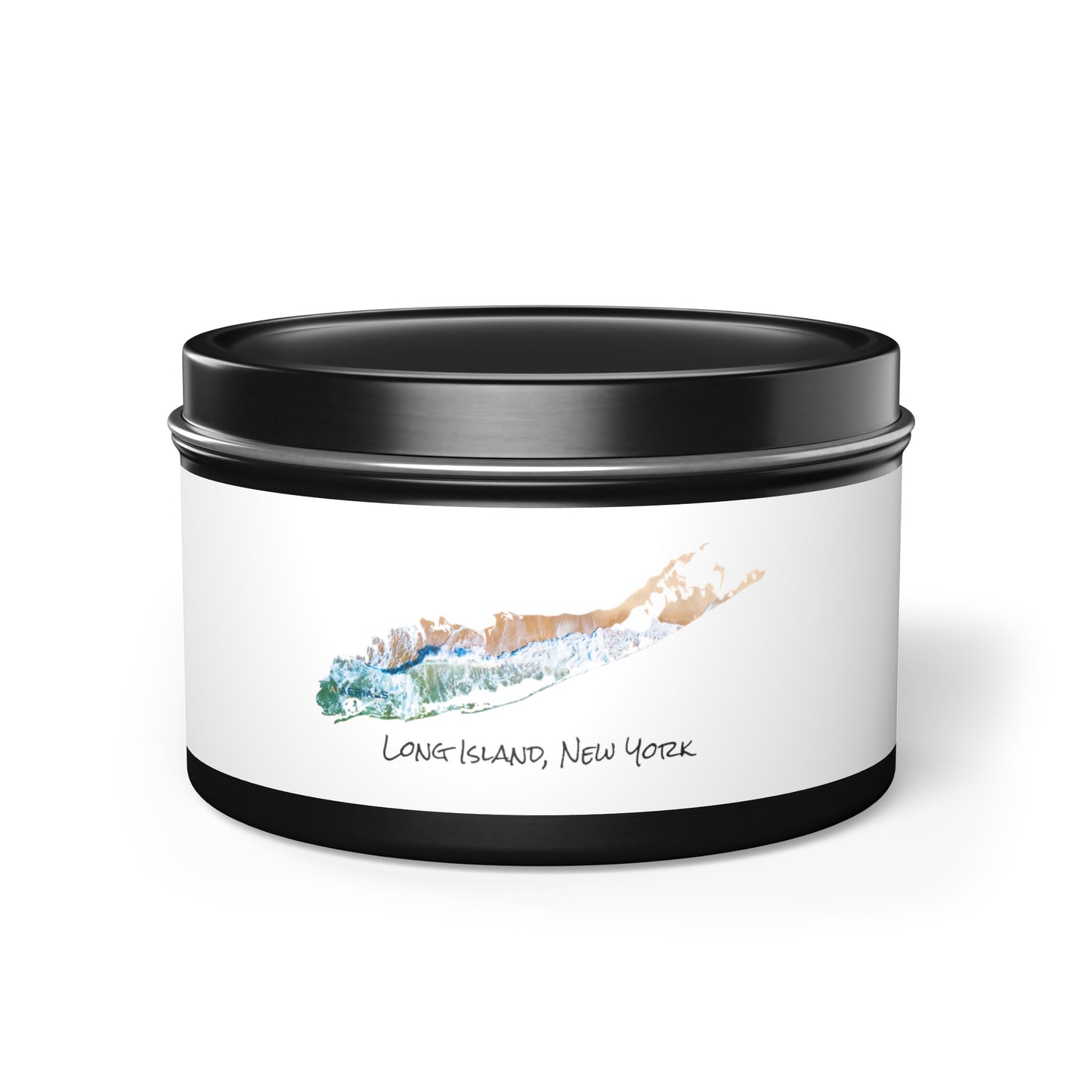 Tin Candle (2 sizes) - Sand & Sea